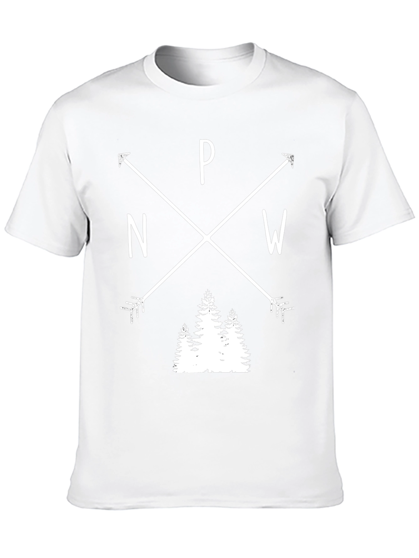 PNW Arrows & Trees Black T-Shirt