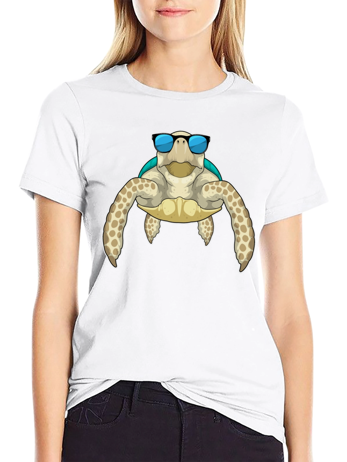 Cool Turtle Graphic T-Shirt