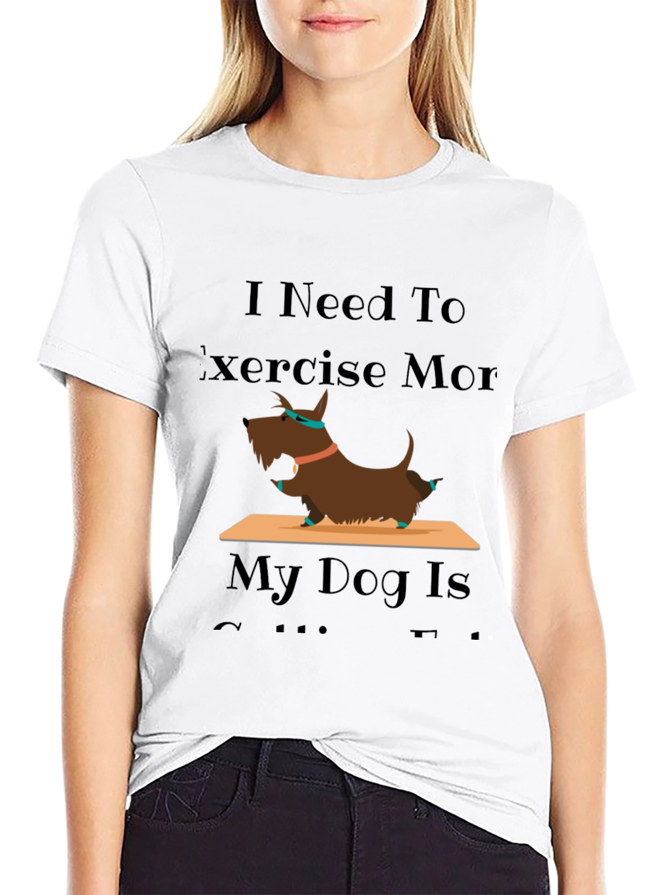 Exercise More Dog T-Shirt