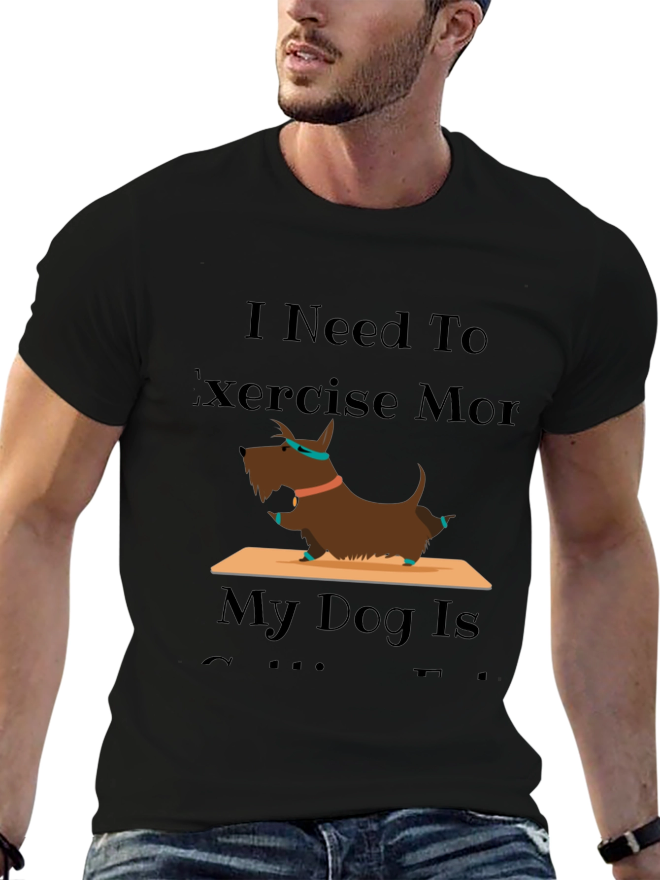 Exercise More Dog T-Shirt
