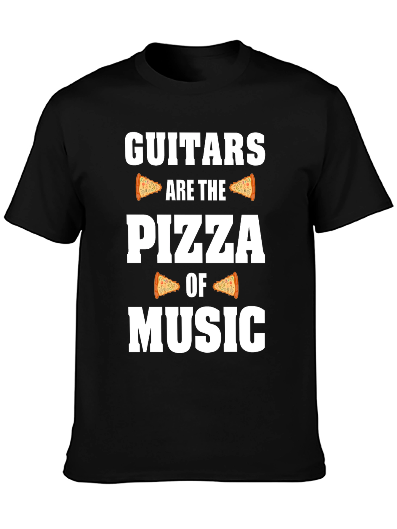 Guitars are the Pizza of Music Graphic T-Shirt