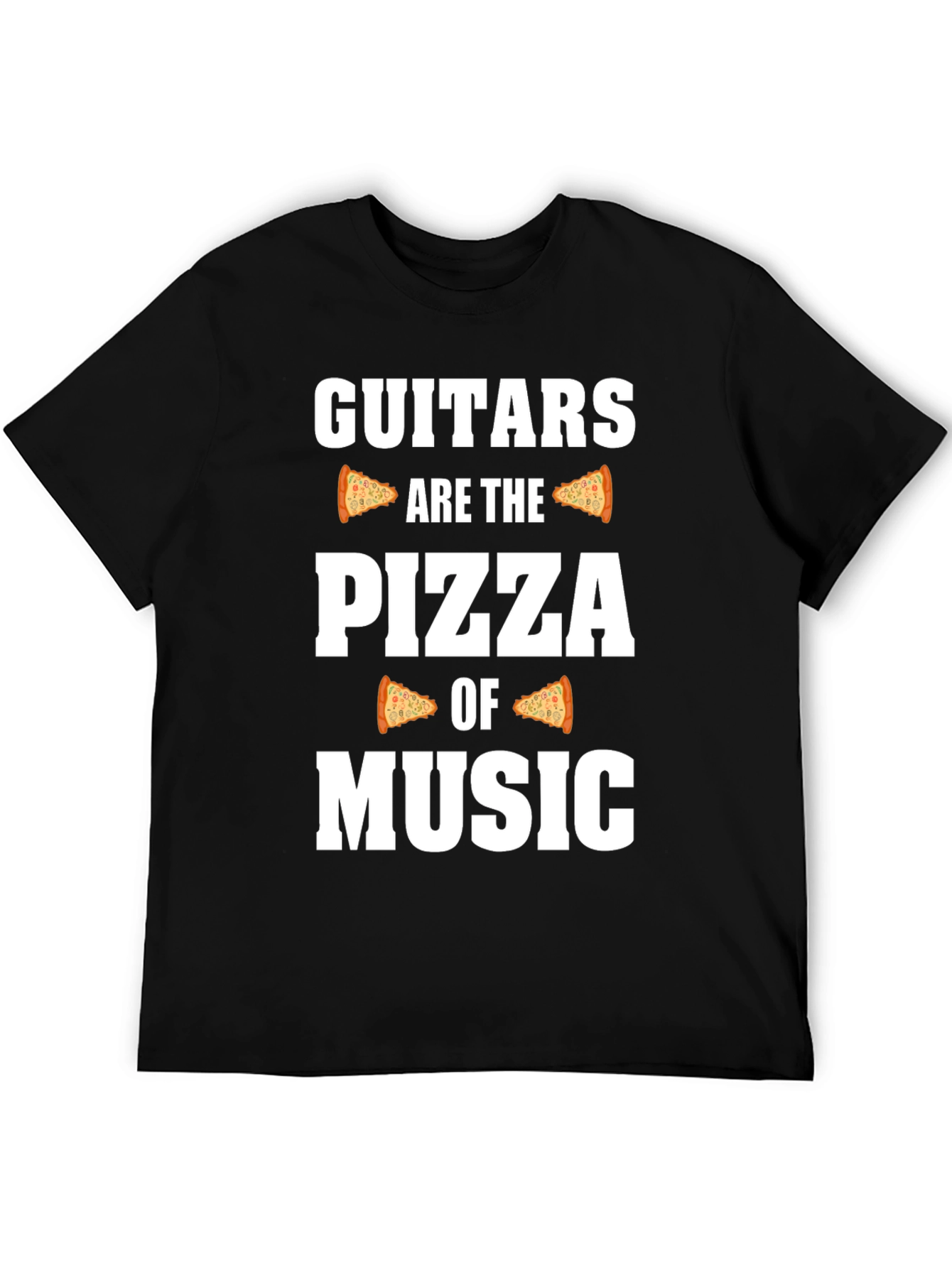 Guitars are the Pizza of Music Graphic T-Shirt