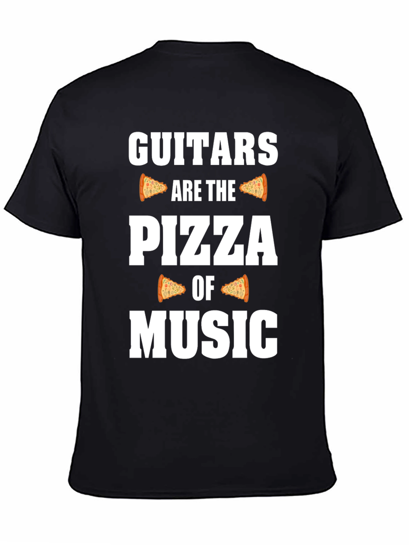 Guitars are the Pizza of Music Graphic T-Shirt