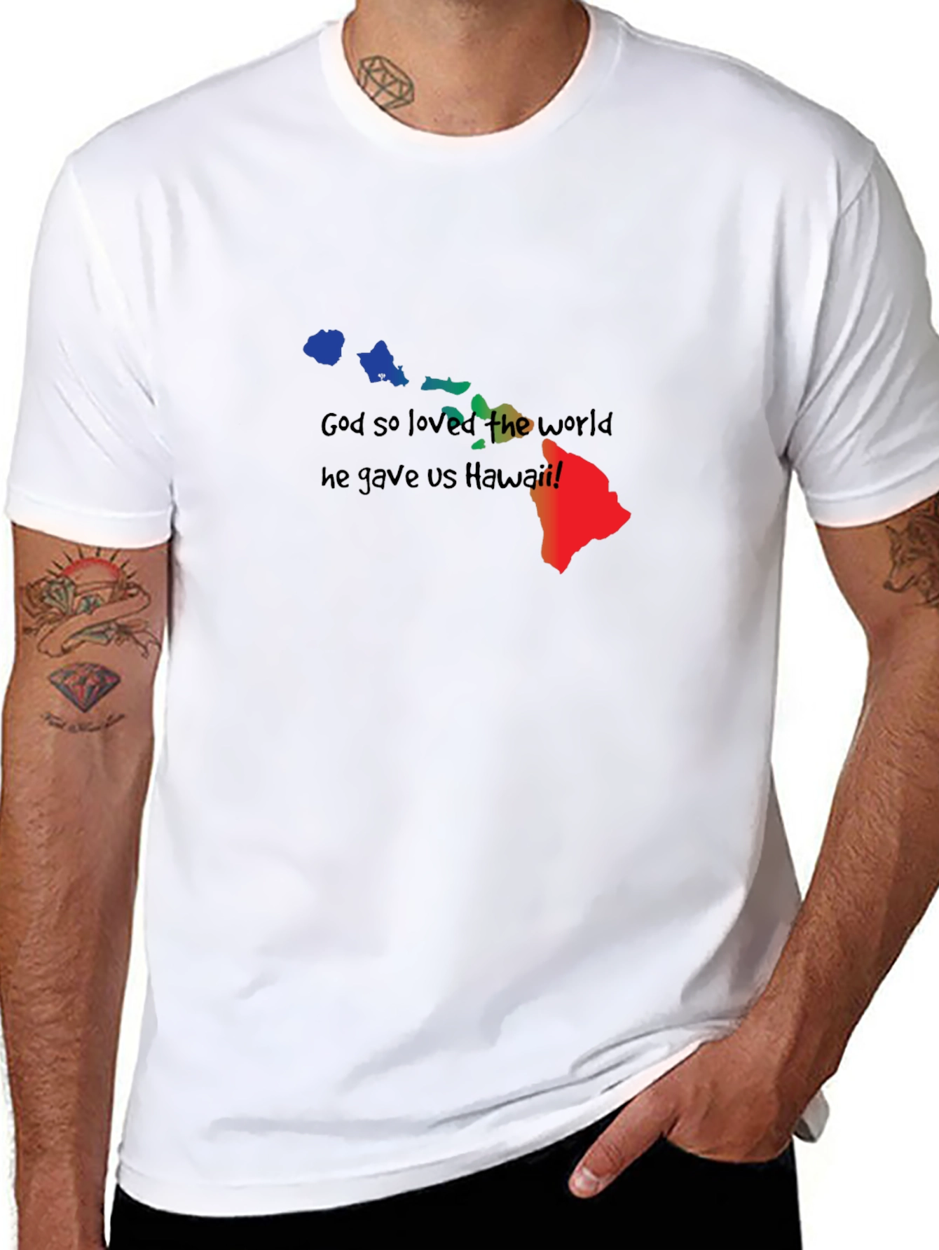 God So Loved The World Hawaii Graphic Tee