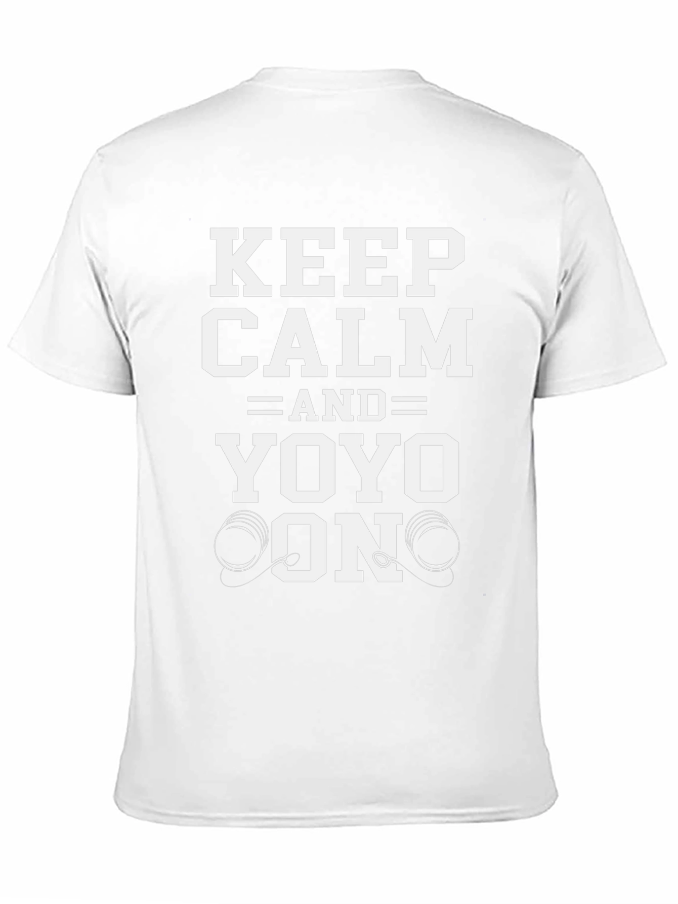 Keep Calm and Yoyo On Black T-Shirt