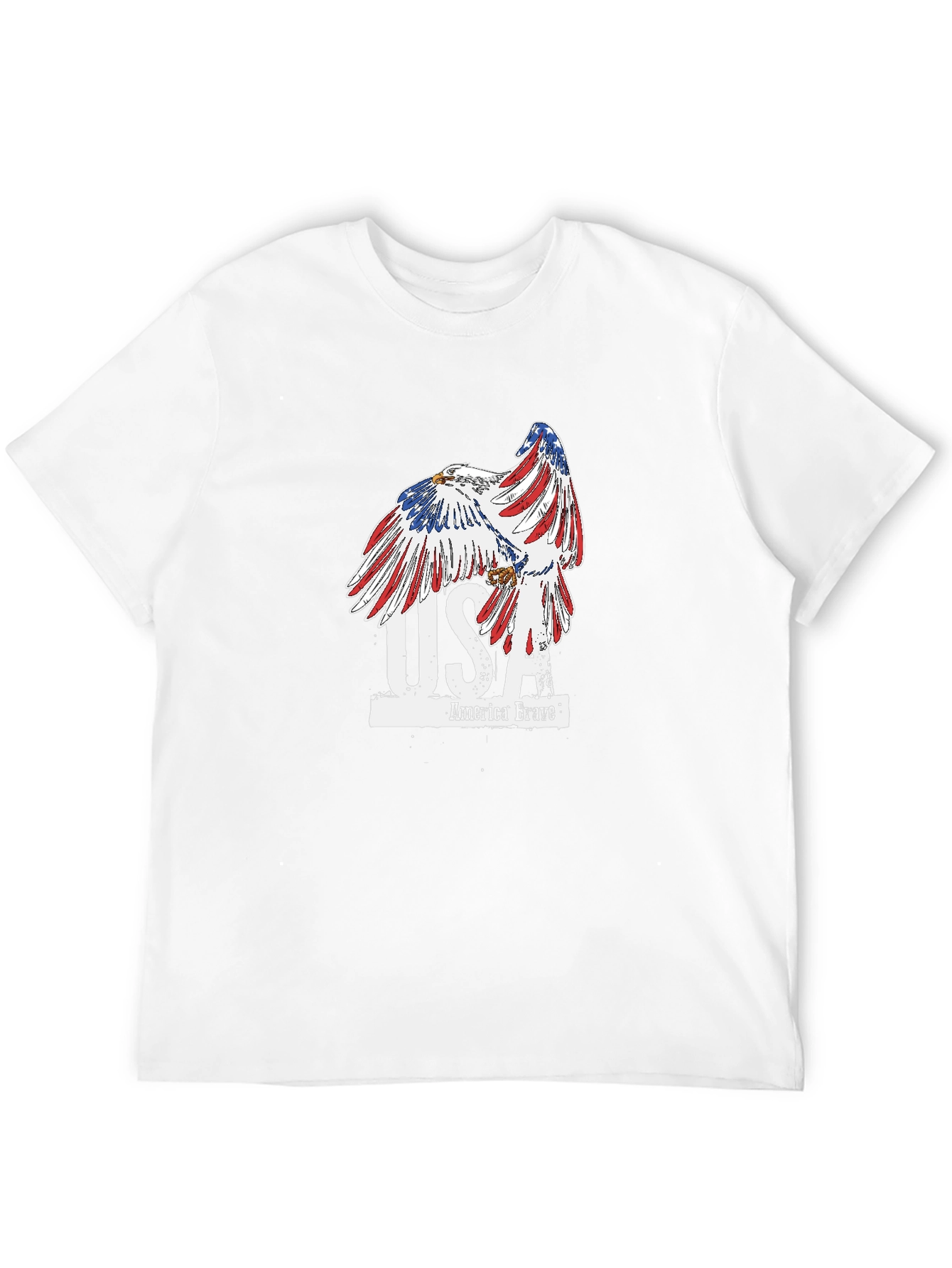 Patriotic Eagle USA Graphic Tee
