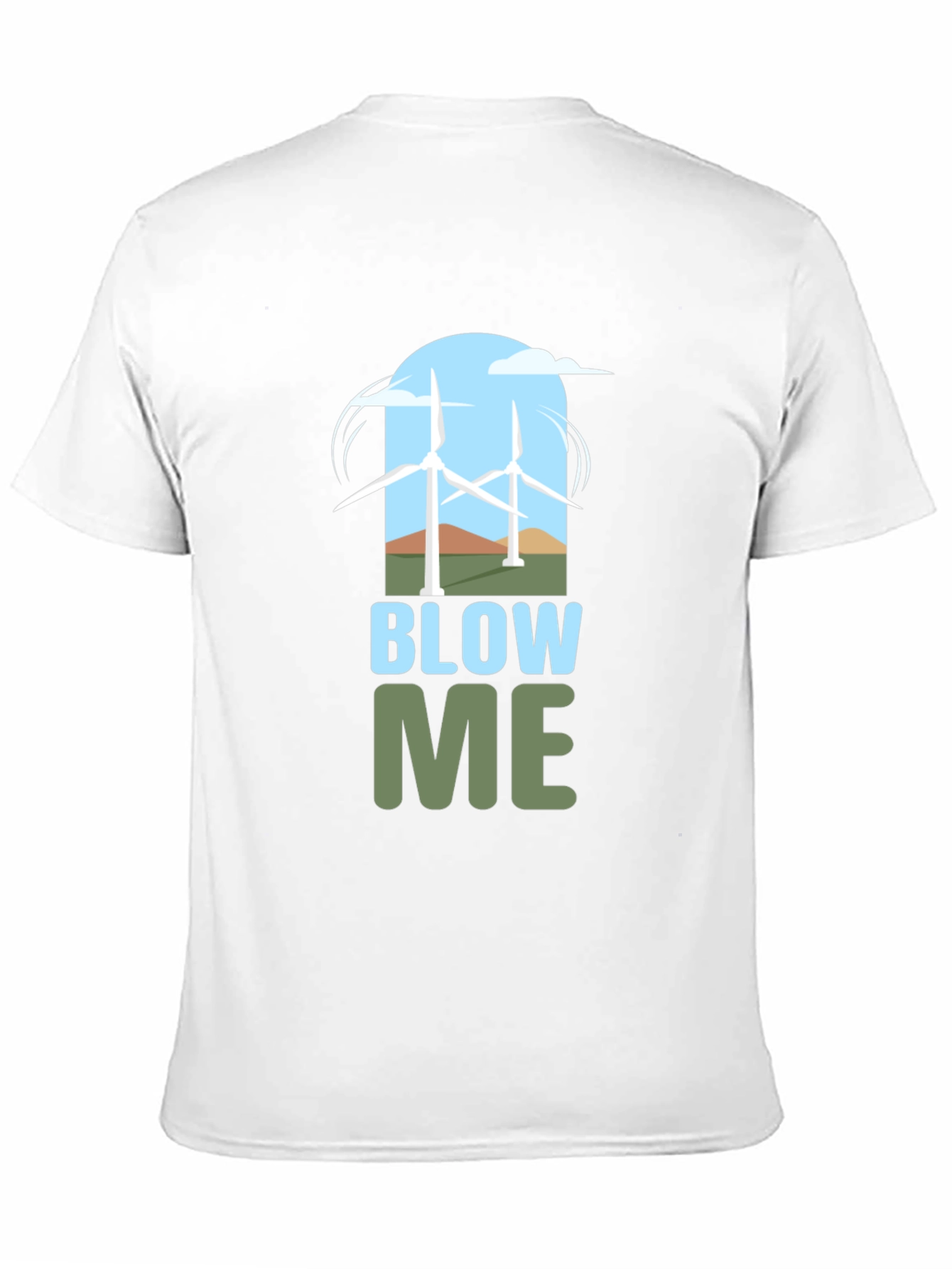 Blow Me Wind Turbine Graphic Tee