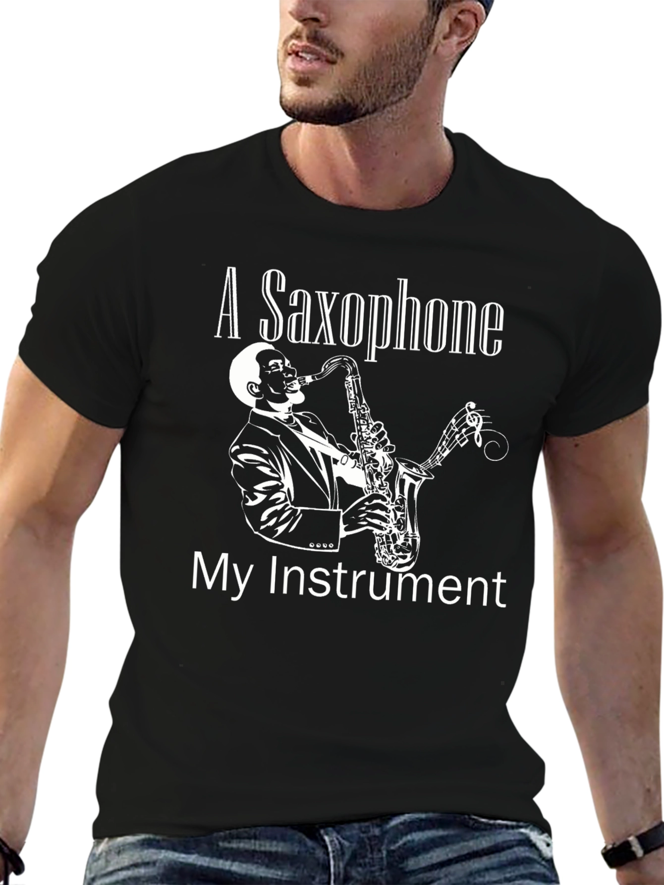 Saxophone Instrument T-Shirt - Music Lover Tee
