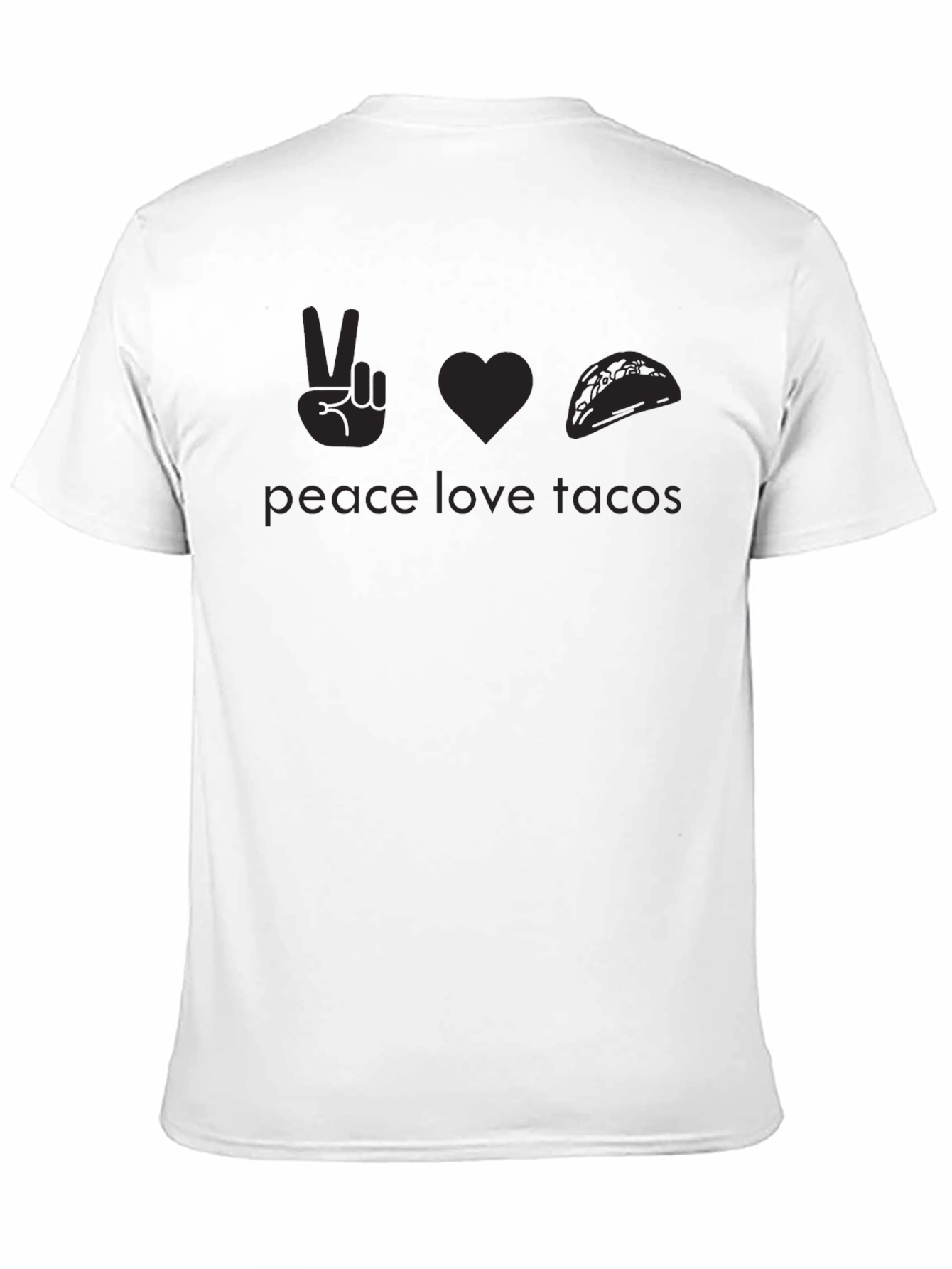 Peace Love Tacos T-Shirt - Black Graphic Tee