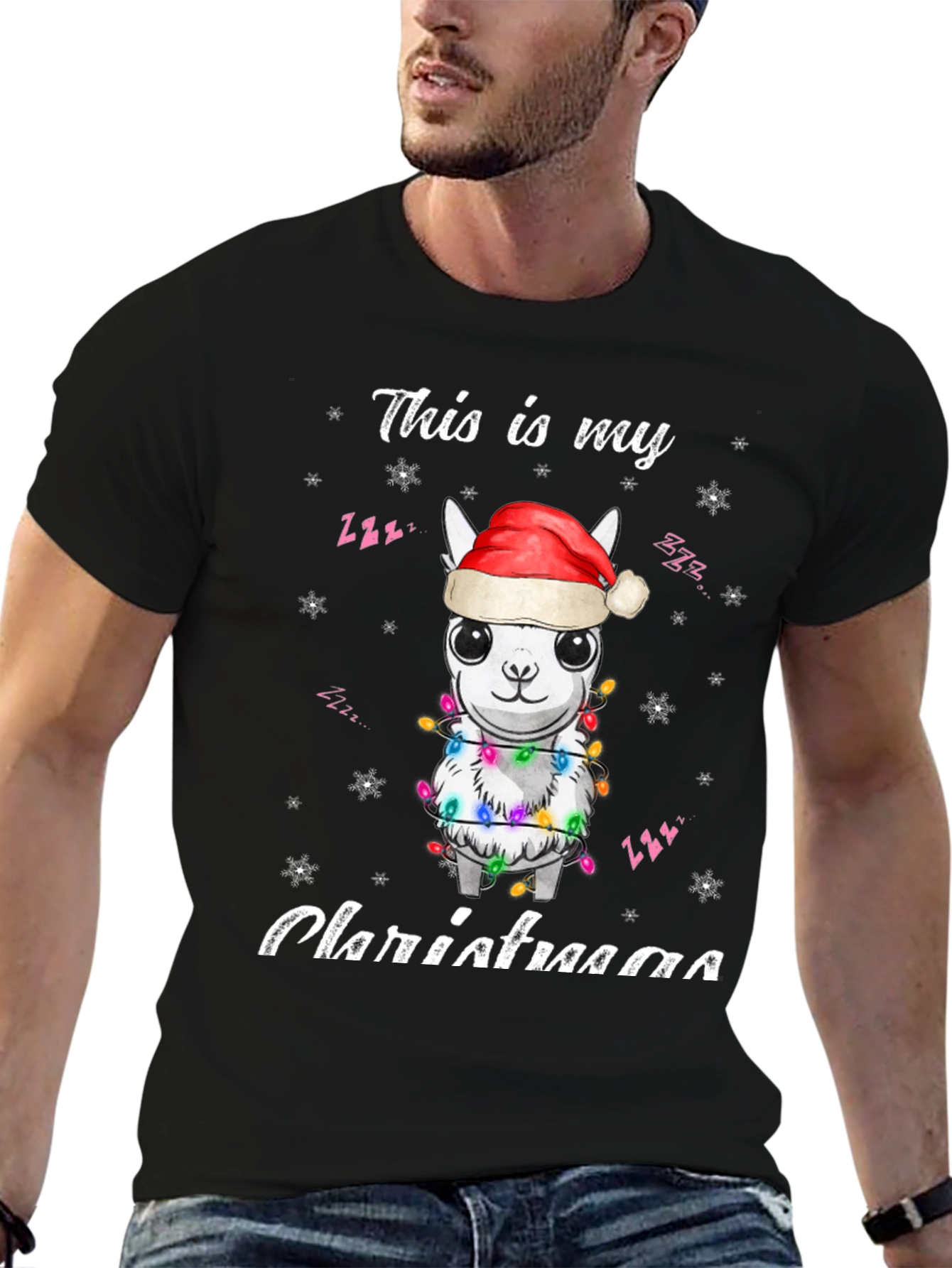 Christmas Llama T-Shirt - Holiday Festive Top