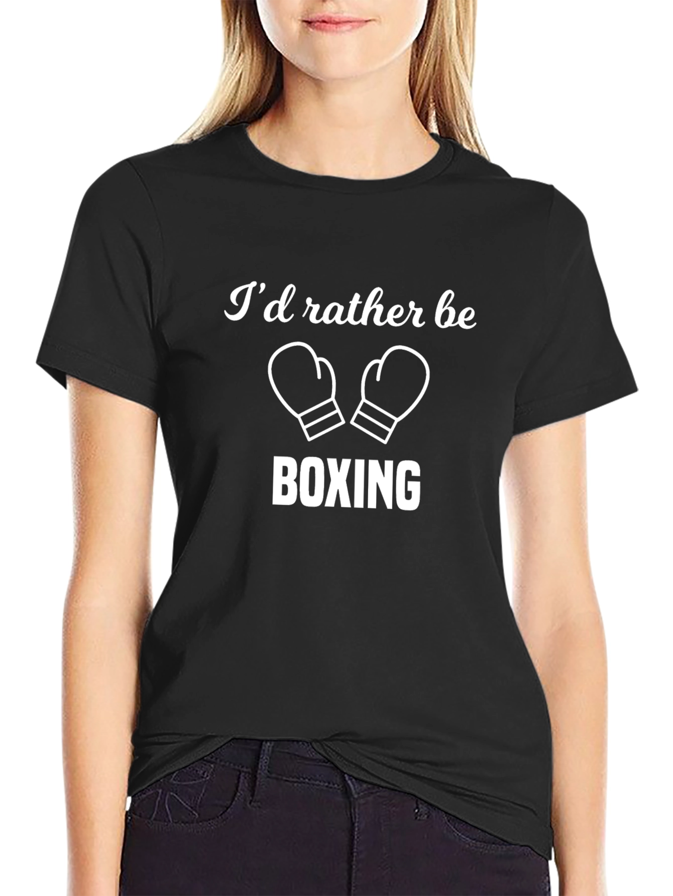 Boxing Fan T-Shirt - Id Rather Be Boxing