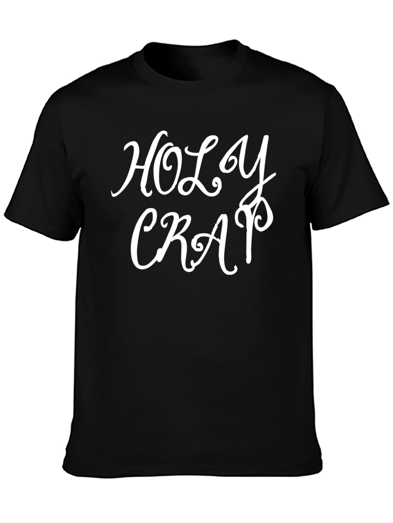 Holy Crap Graphic Tee - Black Crewneck T-Shirt