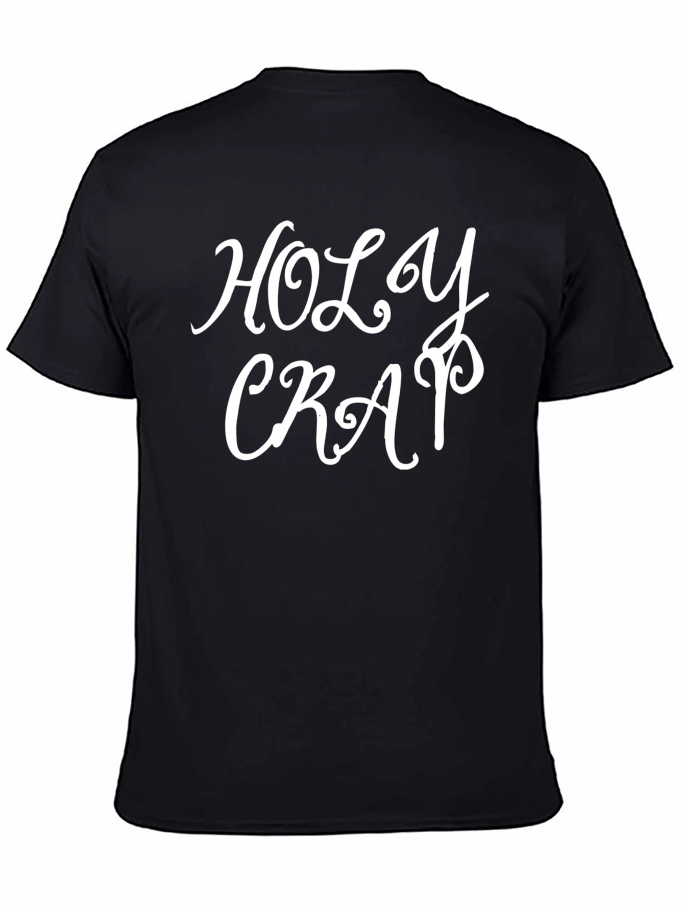 Holy Crap Graphic Tee - Black Crewneck T-Shirt