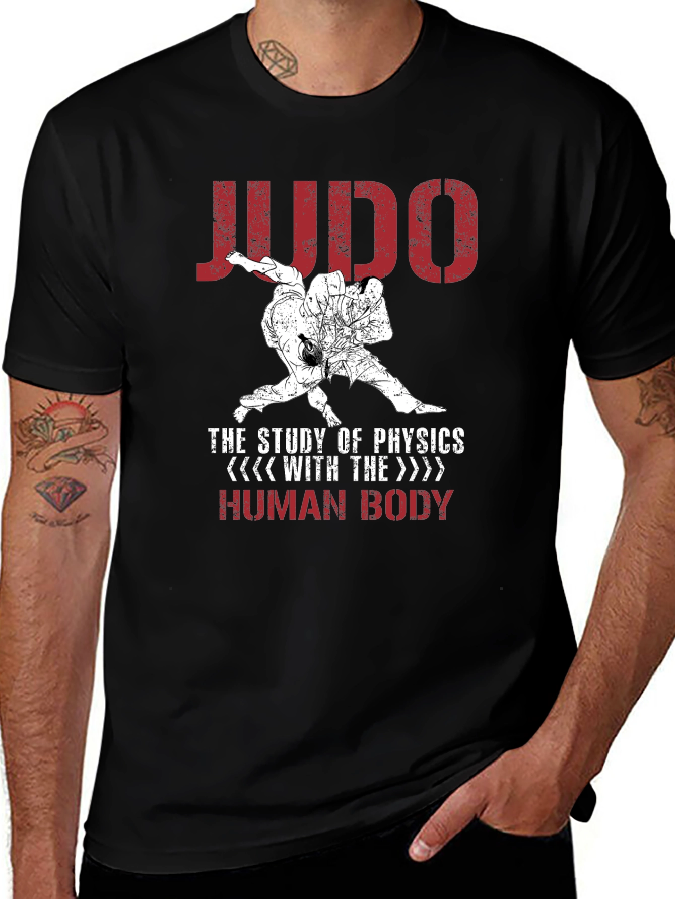 Judo Physics Graphic Tee - Martial Arts T-Shirt