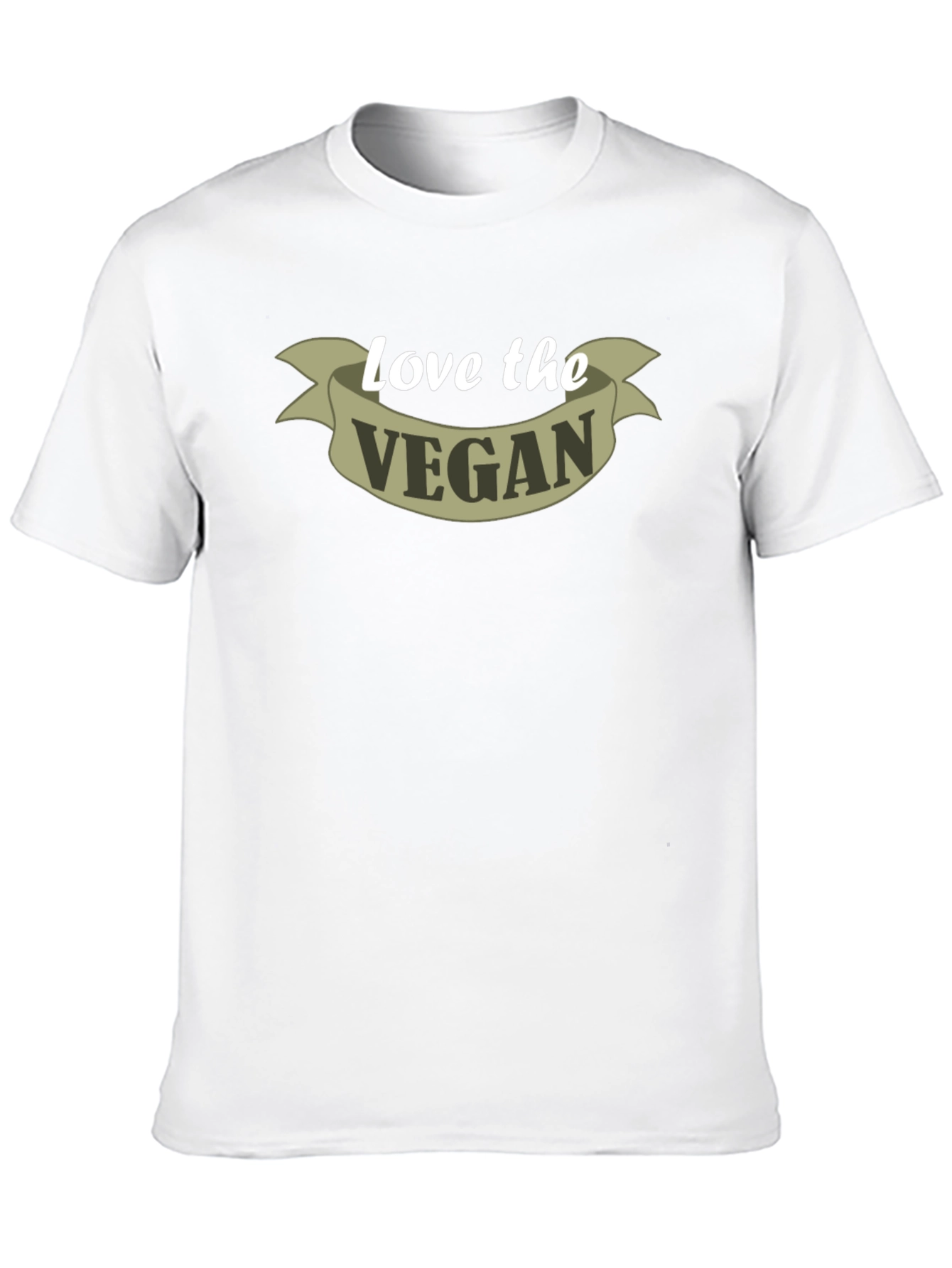 Love the Vegan T-Shirt - Black - Slogan Tee