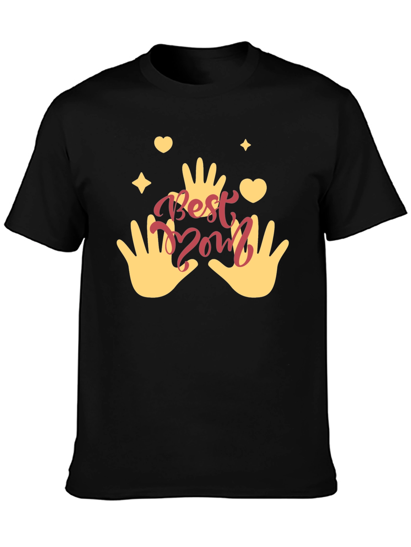 Best Mom Ever Graphic T-Shirt - Black