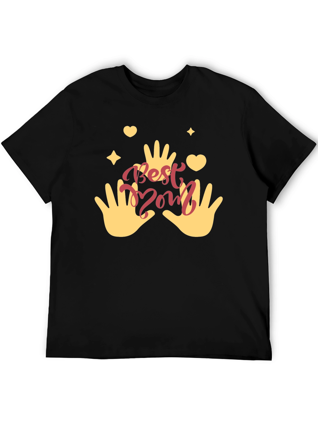Best Mom Ever Graphic T-Shirt - Black