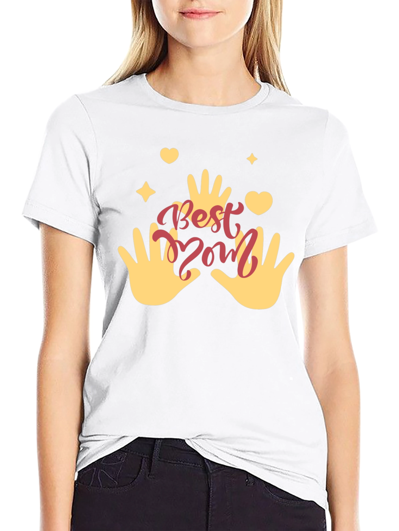 Best Mom Ever Graphic T-Shirt - Black