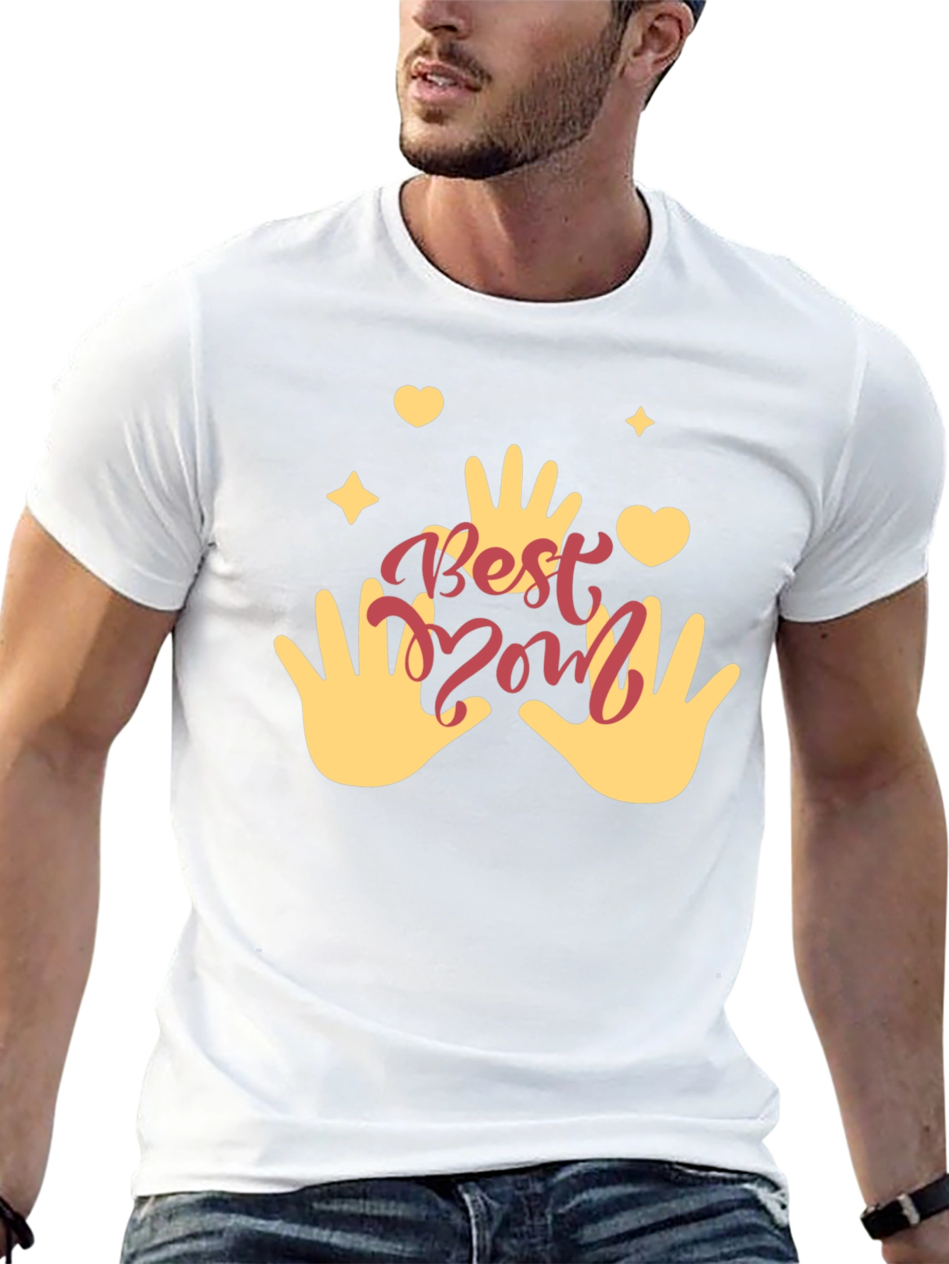 Best Mom Ever Graphic T-Shirt - Black