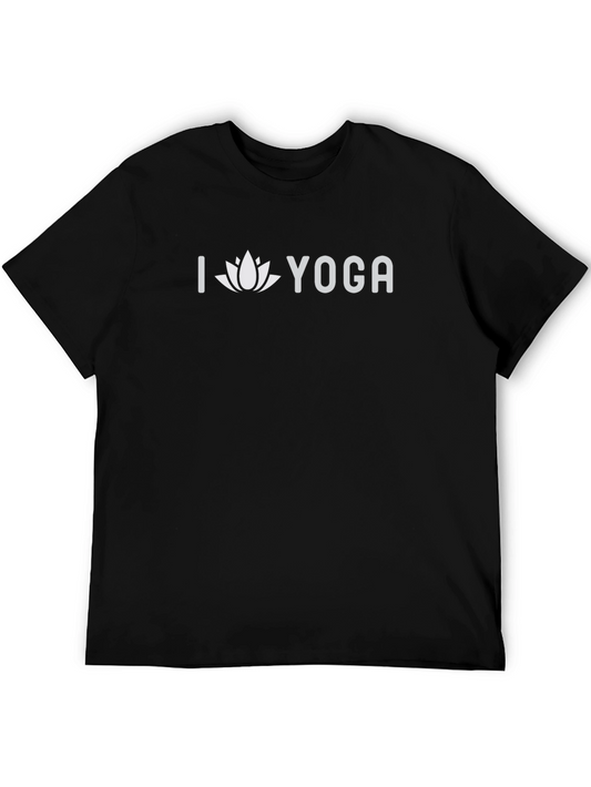I Lotus Yoga Graphic Tee - Black