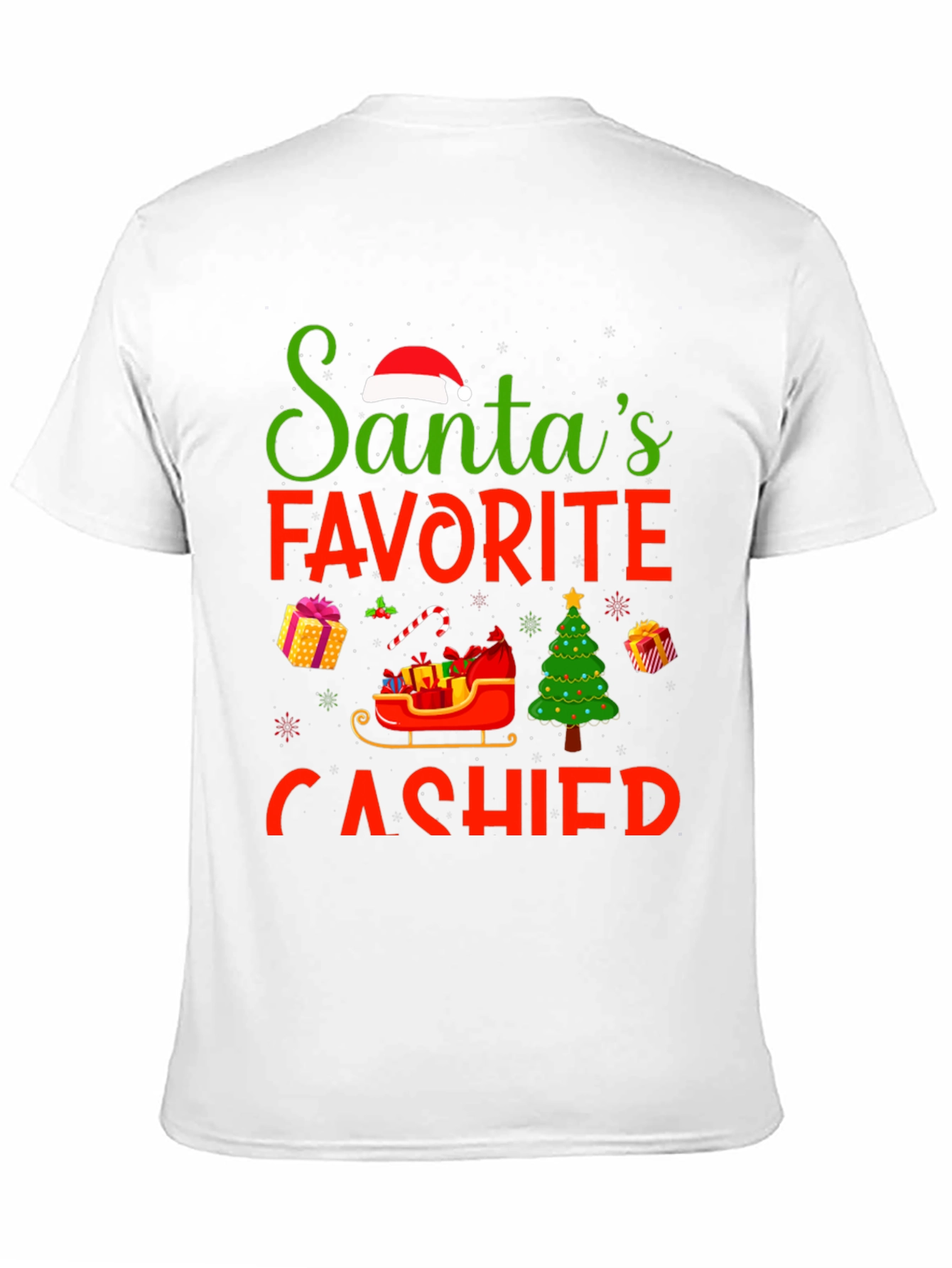 Santas Favorite Cashier Christmas T-Shirt