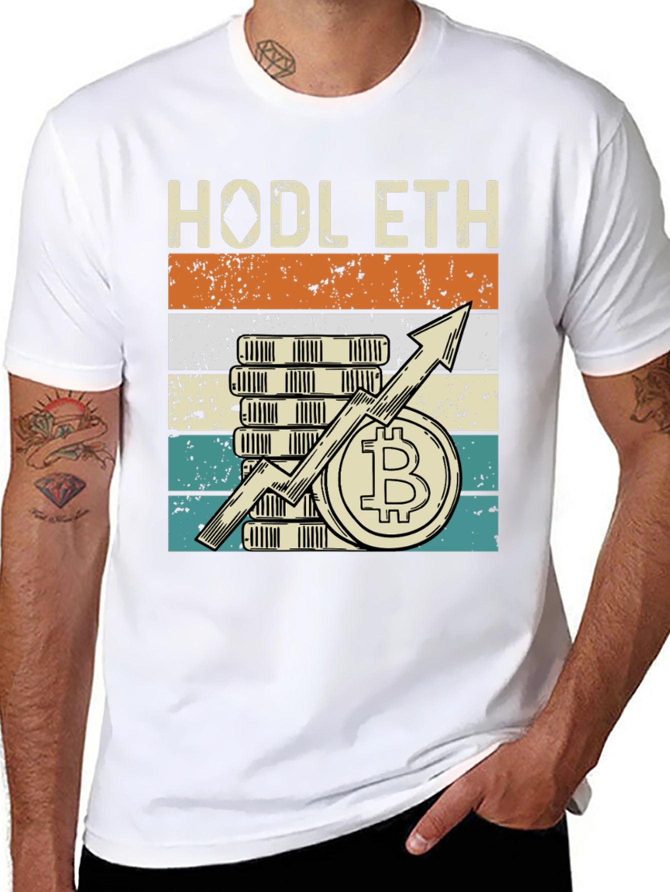 HODL ETH Bitcoin Crypto Tee