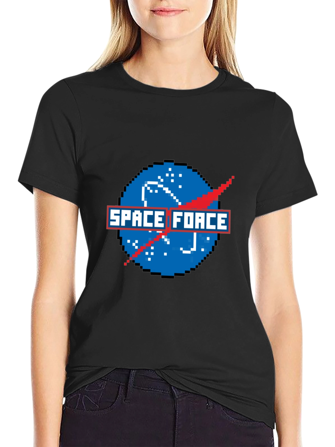 Space Force 8-Bit Pixel Art T-Shirt