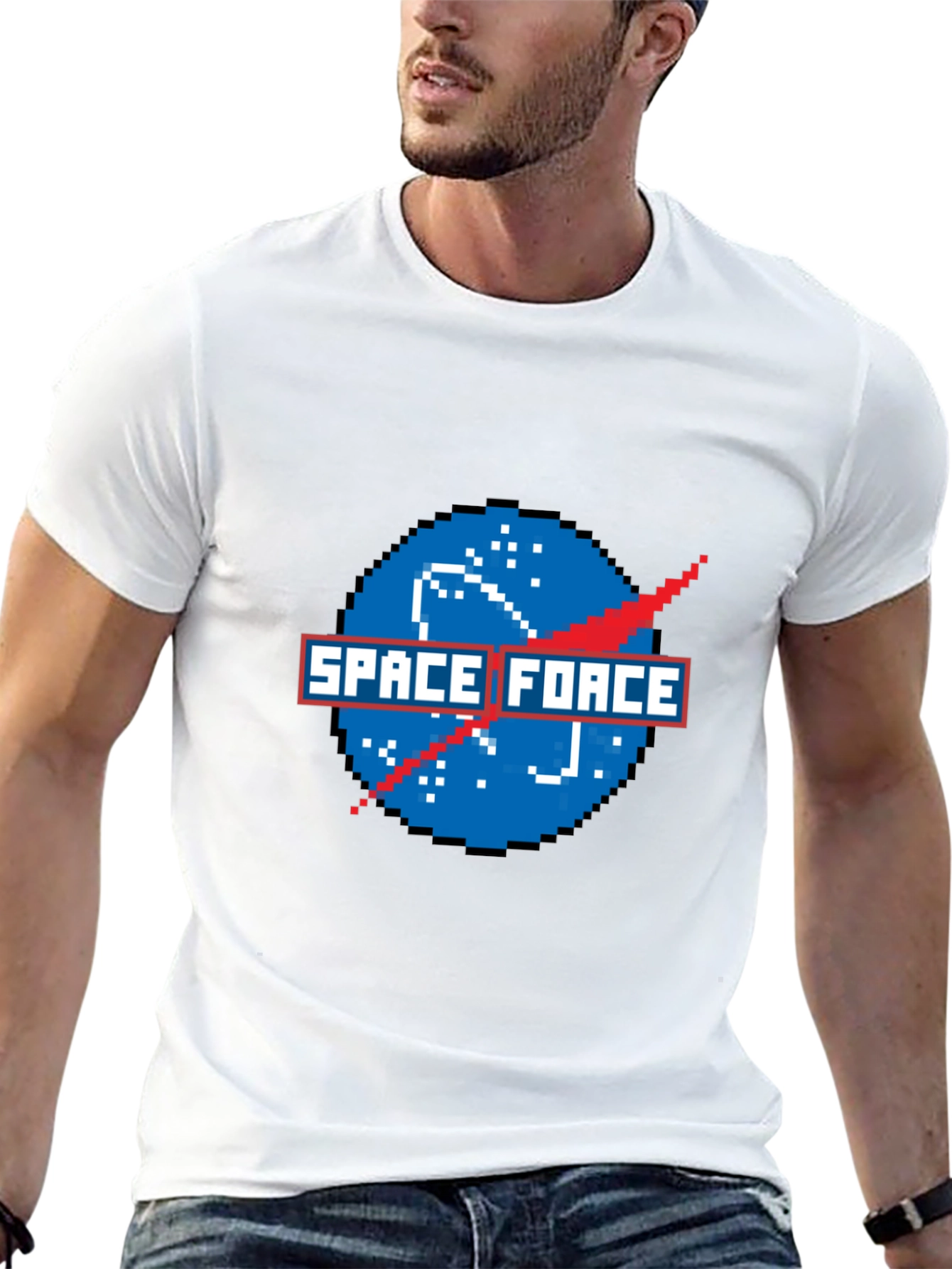 Space Force 8-Bit Pixel Art T-Shirt