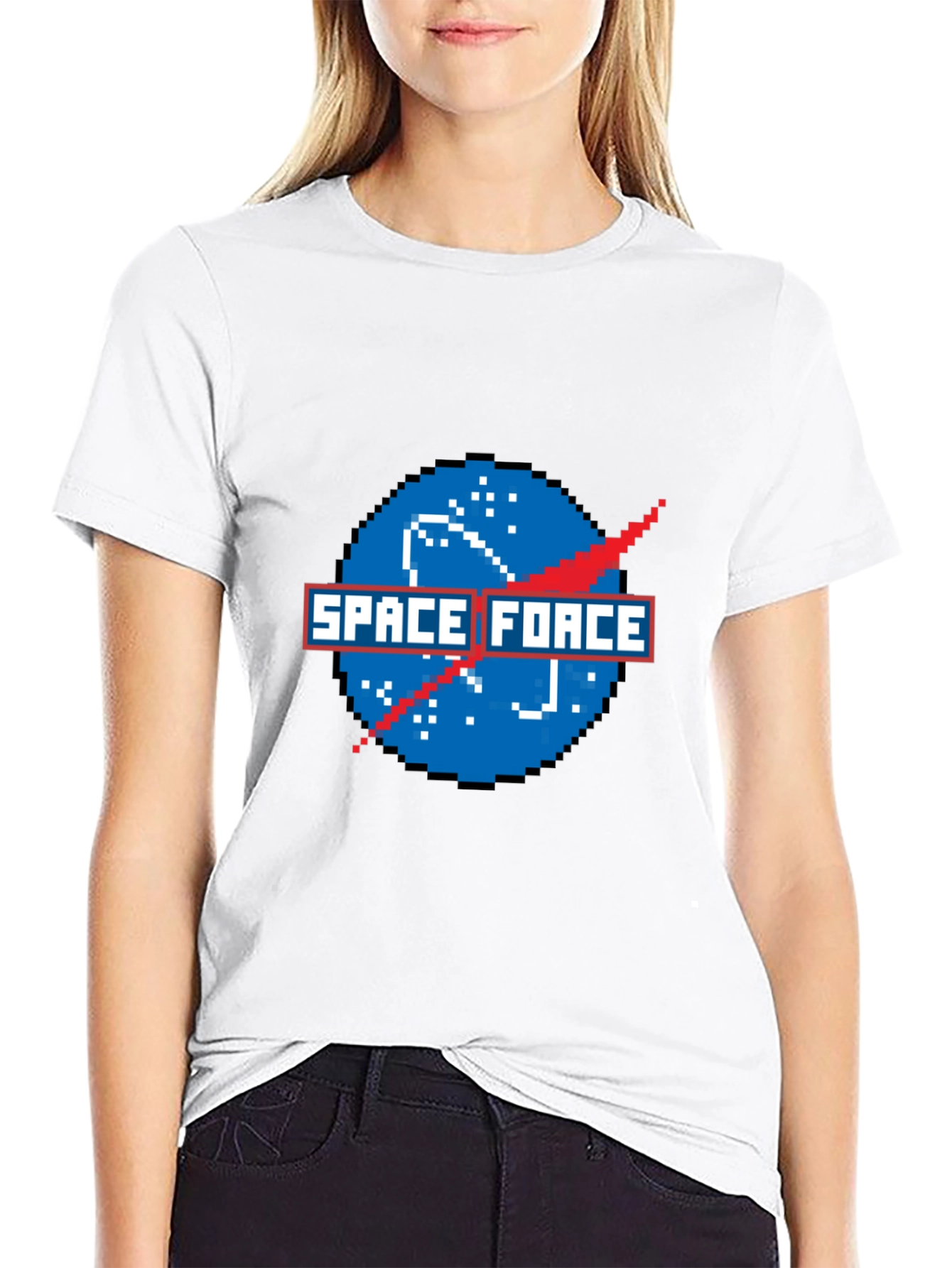 Space Force 8-Bit Pixel Art T-Shirt