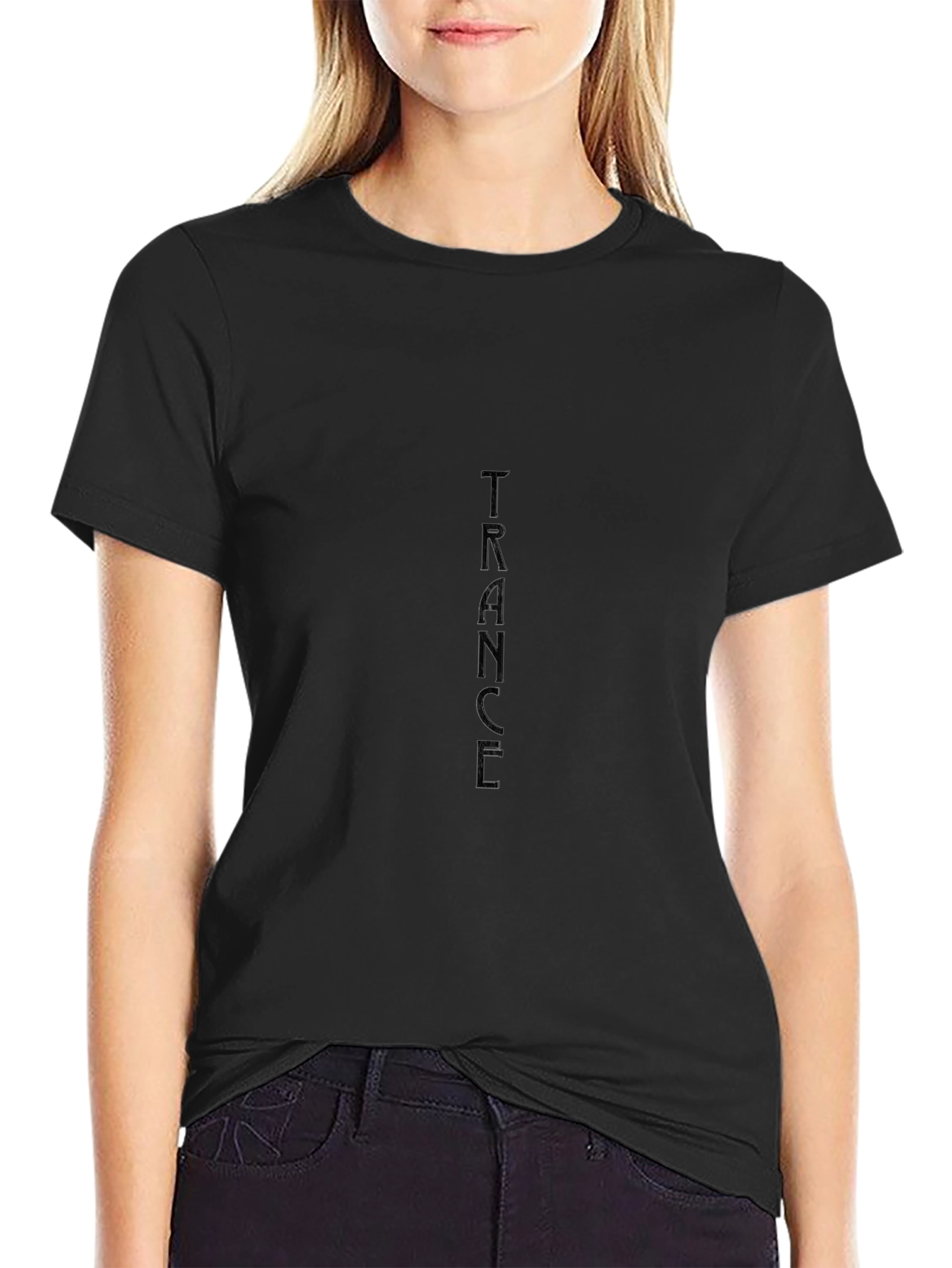 Black Trance Graphic Tee - Stylish & Comfortable