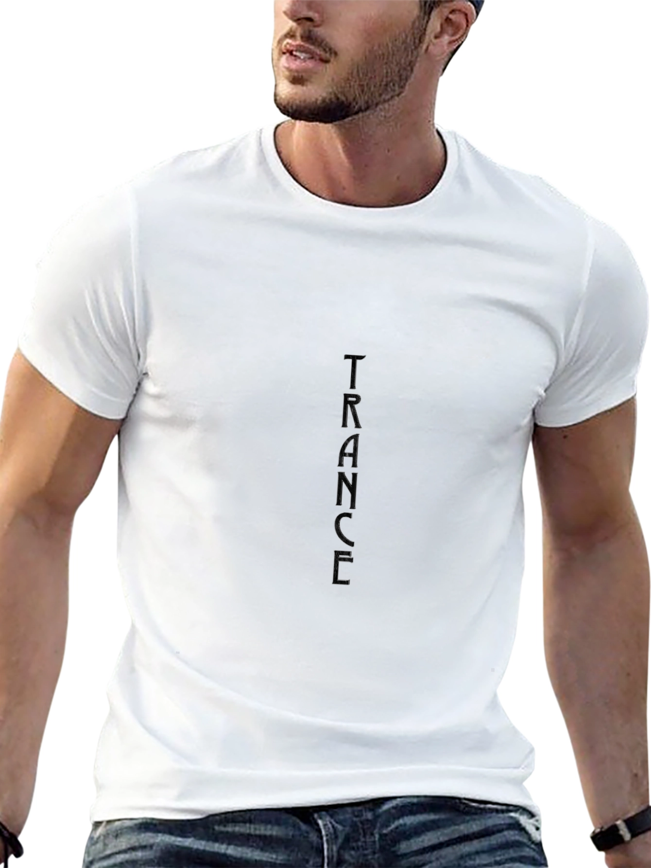 Black Trance Graphic Tee - Stylish & Comfortable