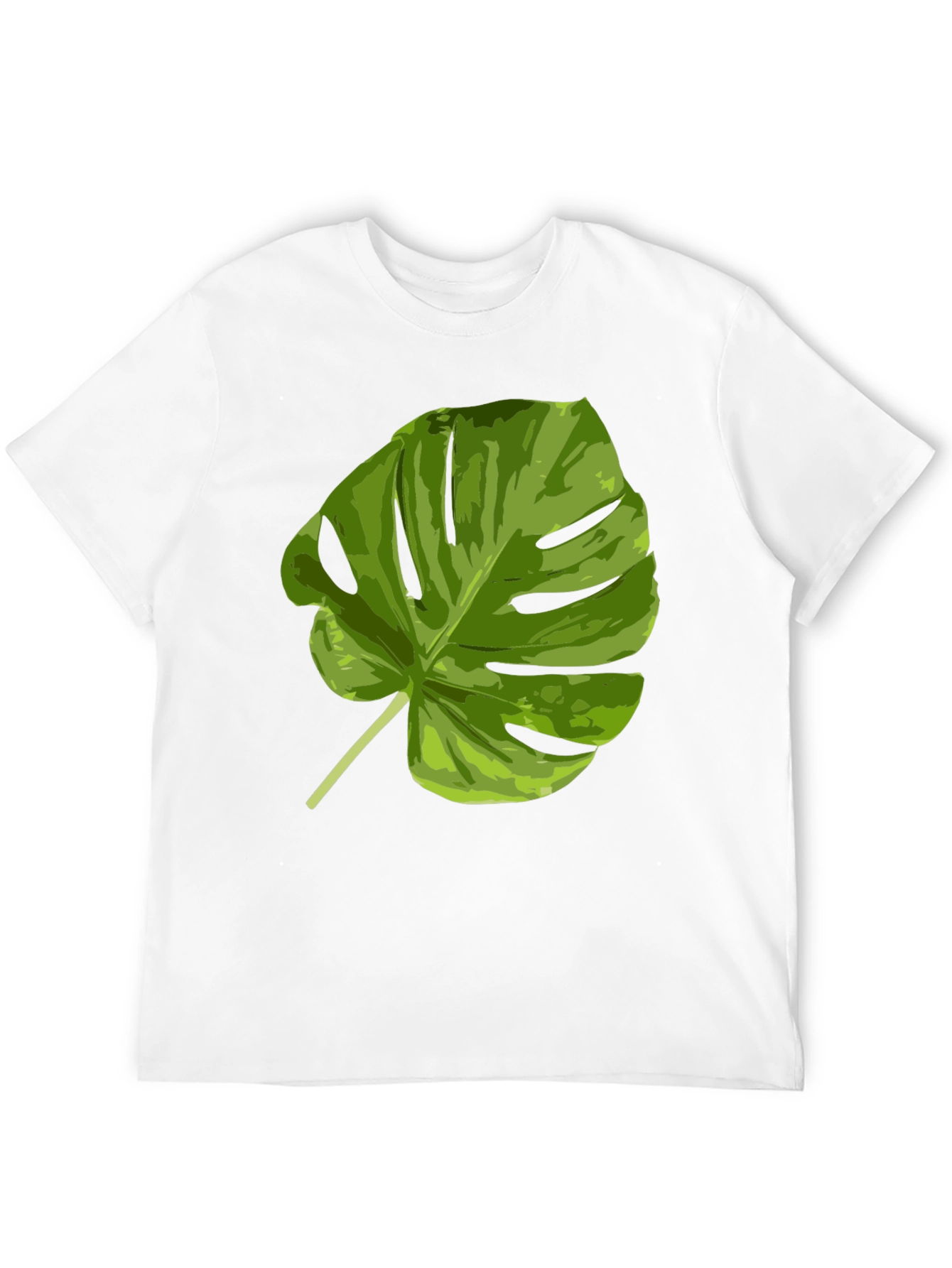 Tropical Monstera Leaf Graphic T-Shirt
