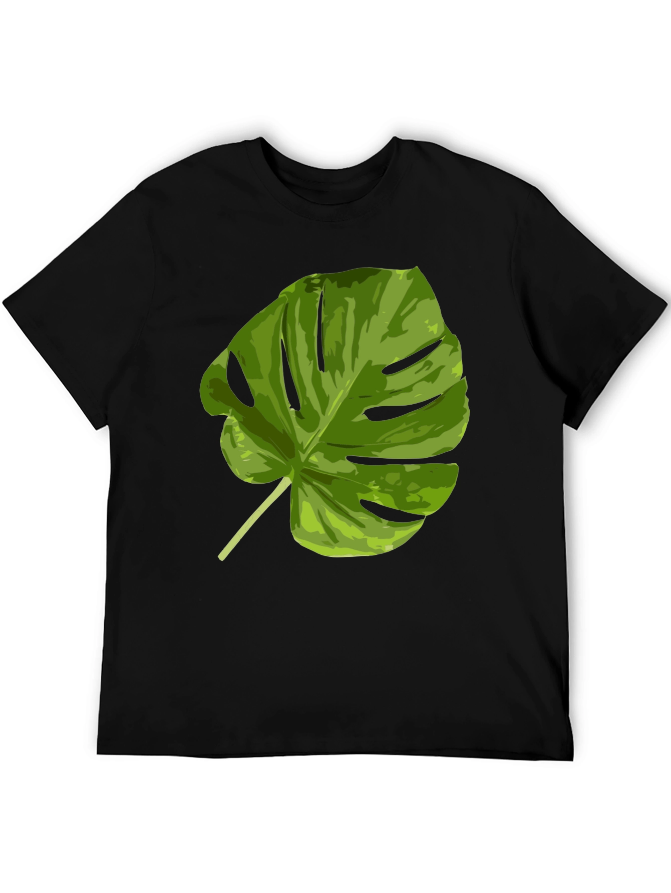 Tropical Monstera Leaf Graphic T-Shirt