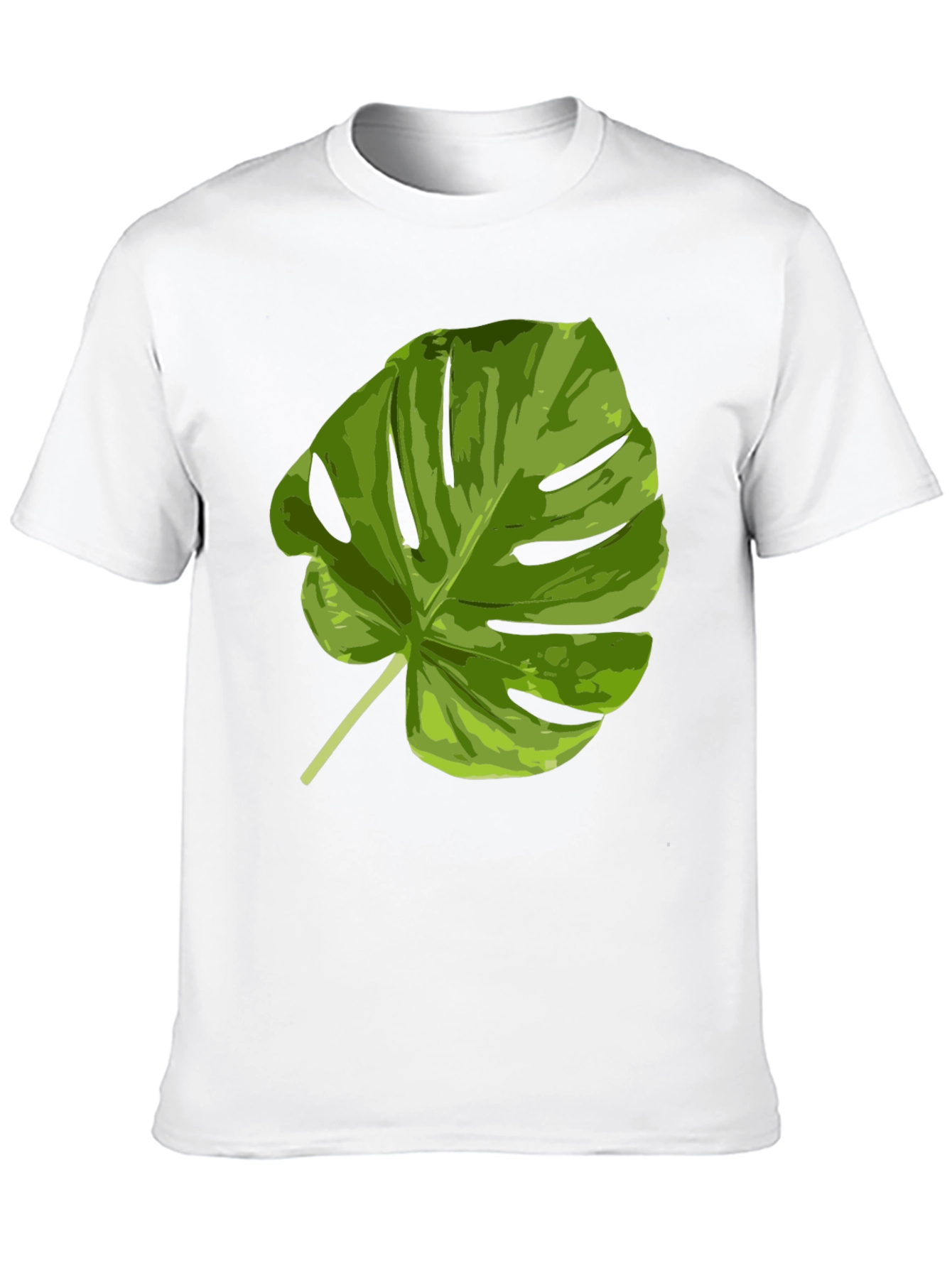 Tropical Monstera Leaf Graphic T-Shirt