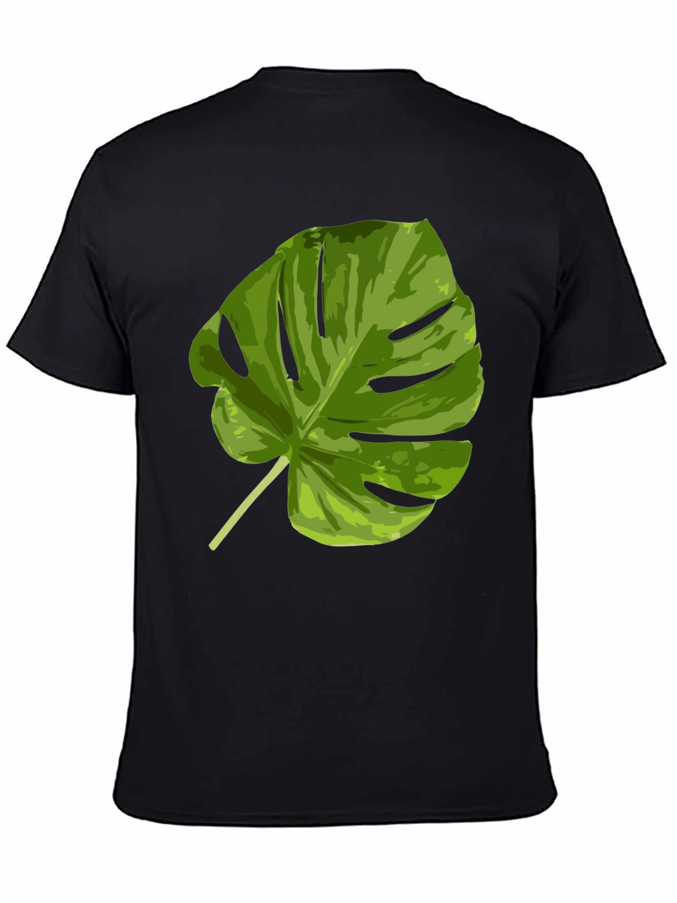Tropical Monstera Leaf Graphic T-Shirt