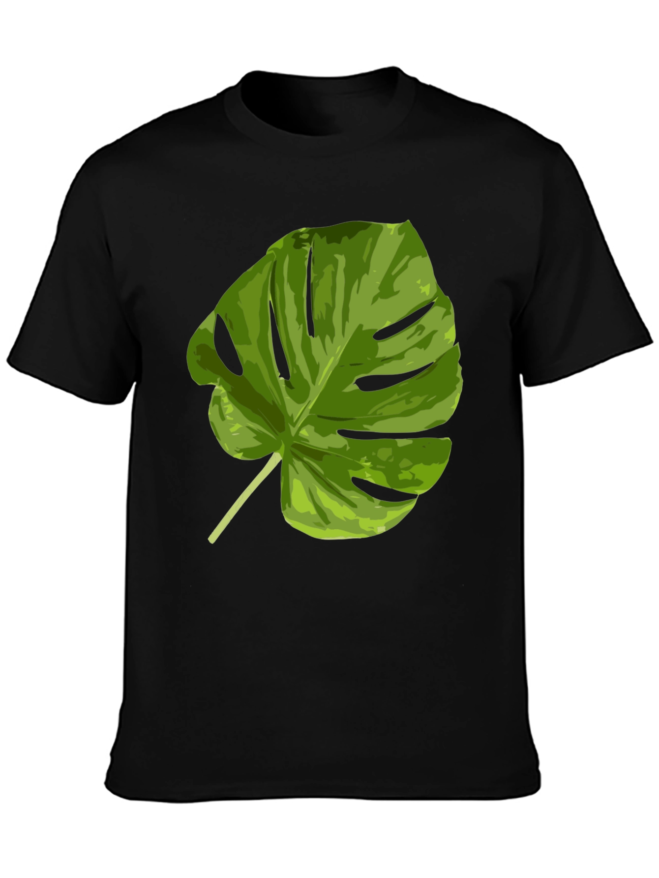 Tropical Monstera Leaf Graphic T-Shirt