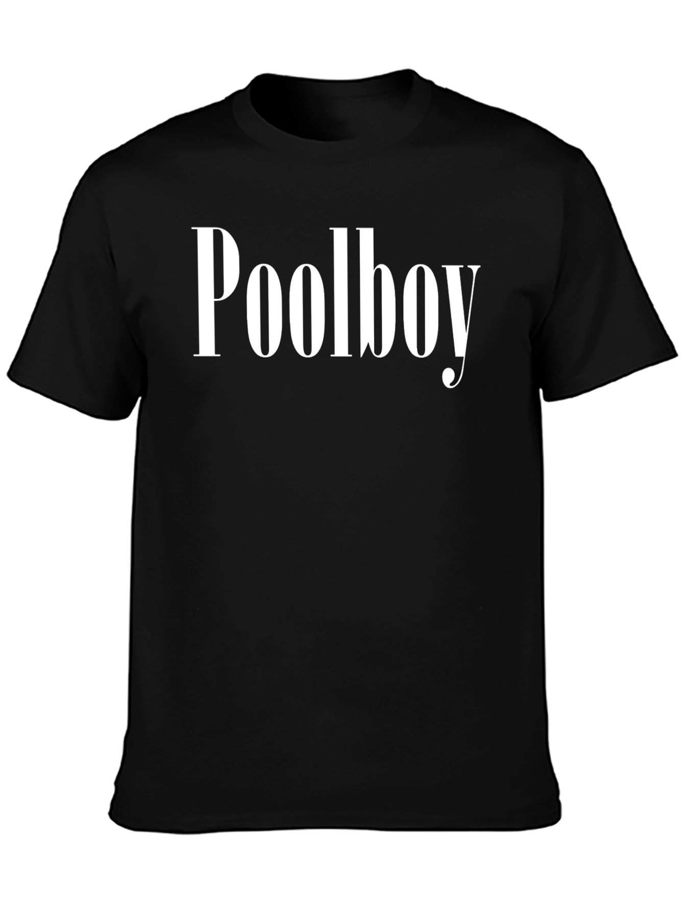 Poolboy Graphic Tee - Black Cotton T-Shirt