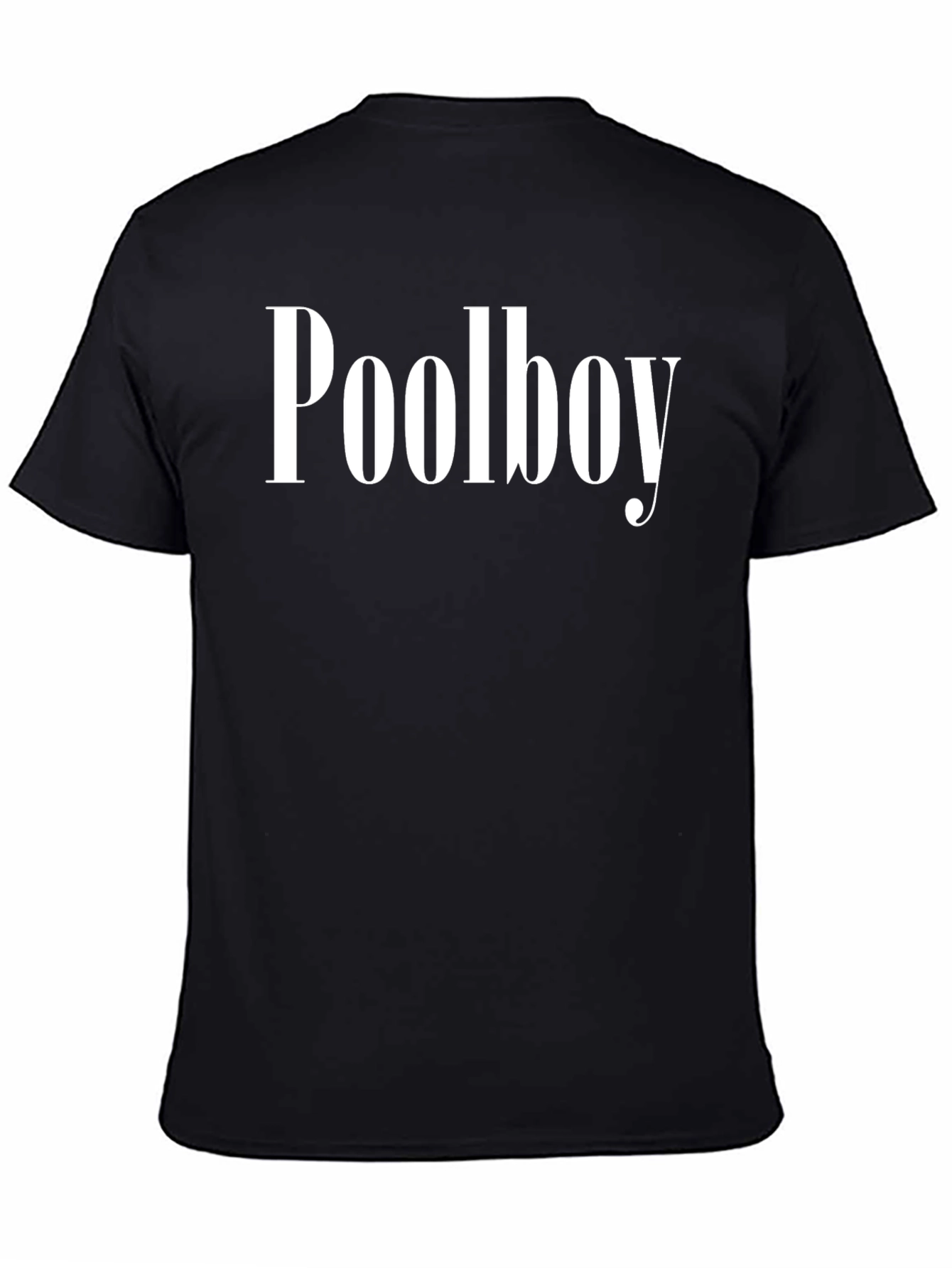 Poolboy Graphic Tee - Black Cotton T-Shirt
