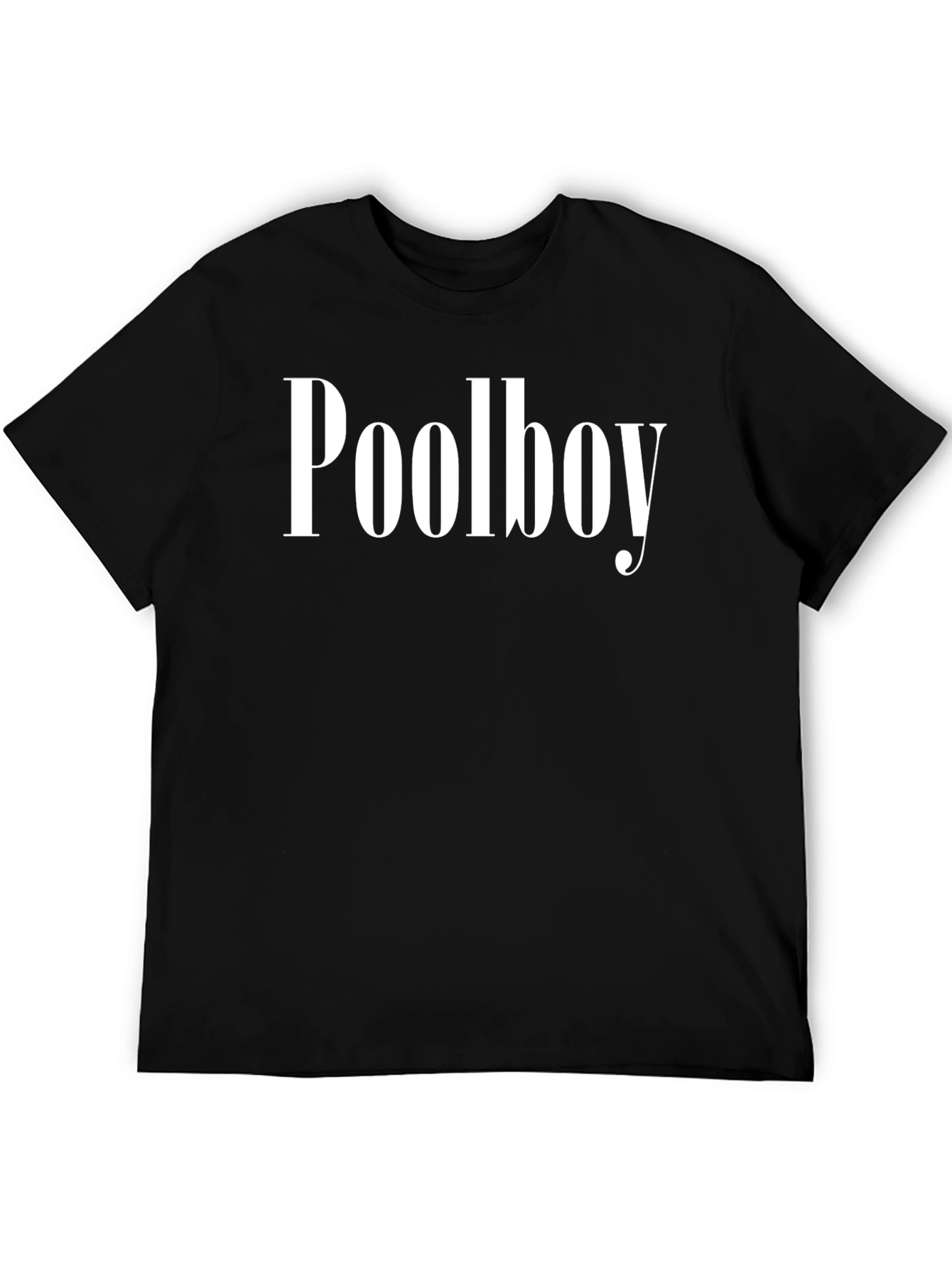 Poolboy Graphic Tee - Black Cotton T-Shirt