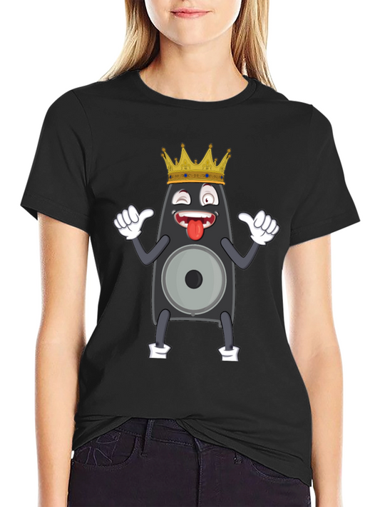 Speaker King Funny Graphic Tee - Black