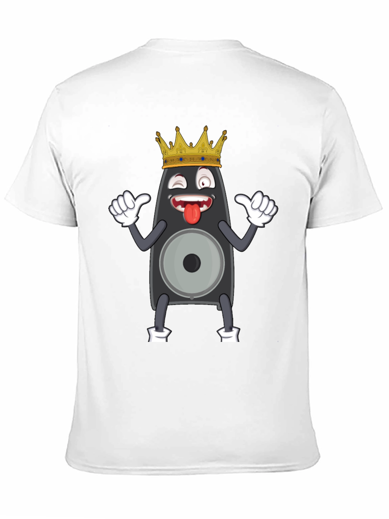 Speaker King Funny Graphic Tee - Black