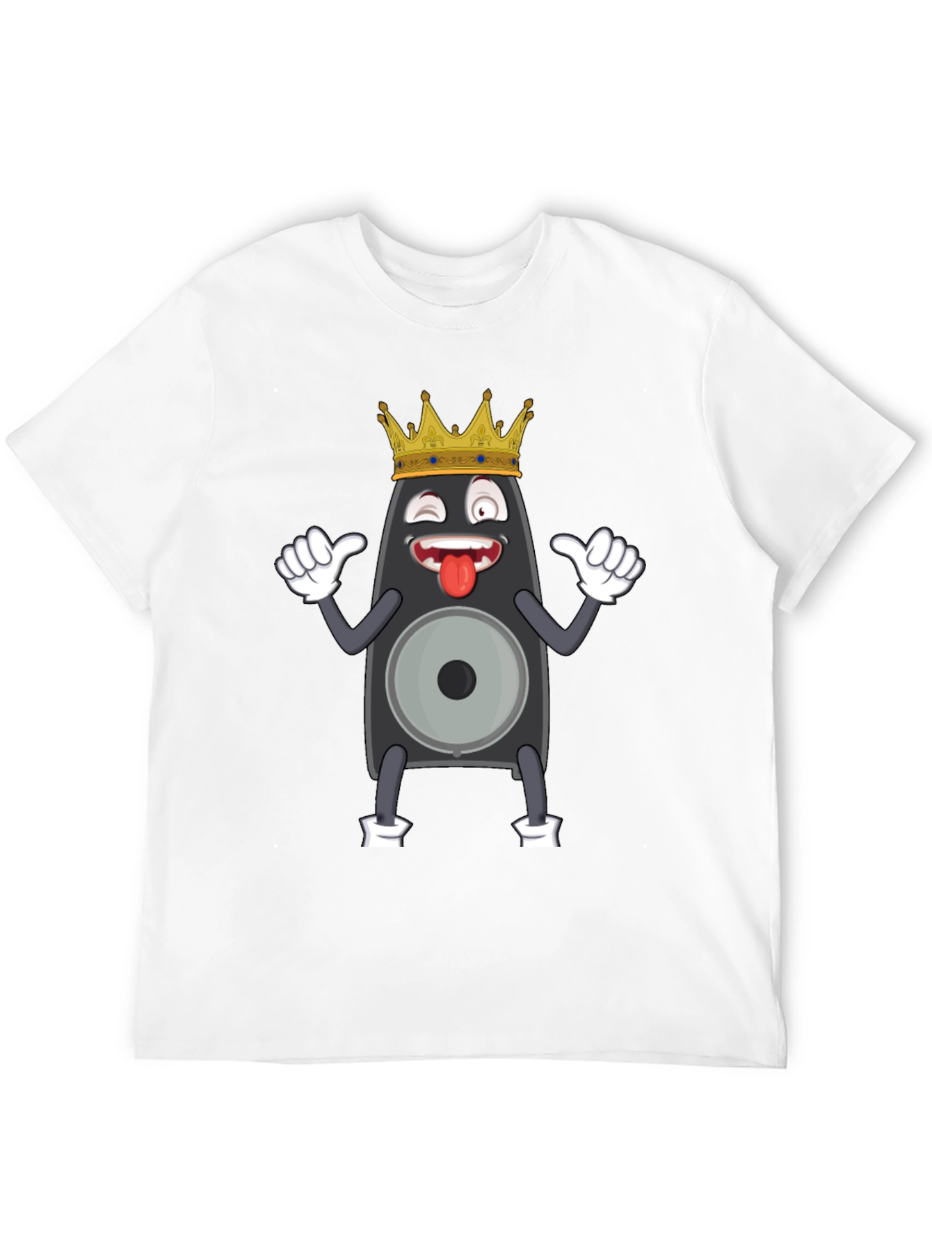 Speaker King Funny Graphic Tee - Black