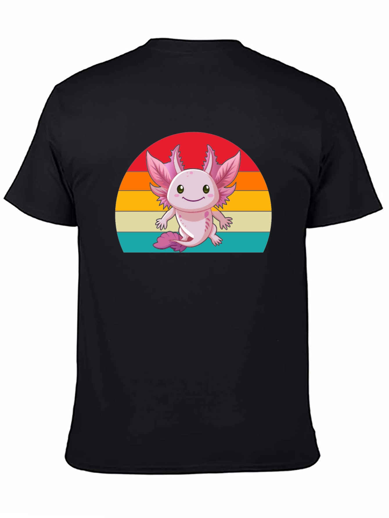 Cute Axolotl Retro Graphic T-Shirt