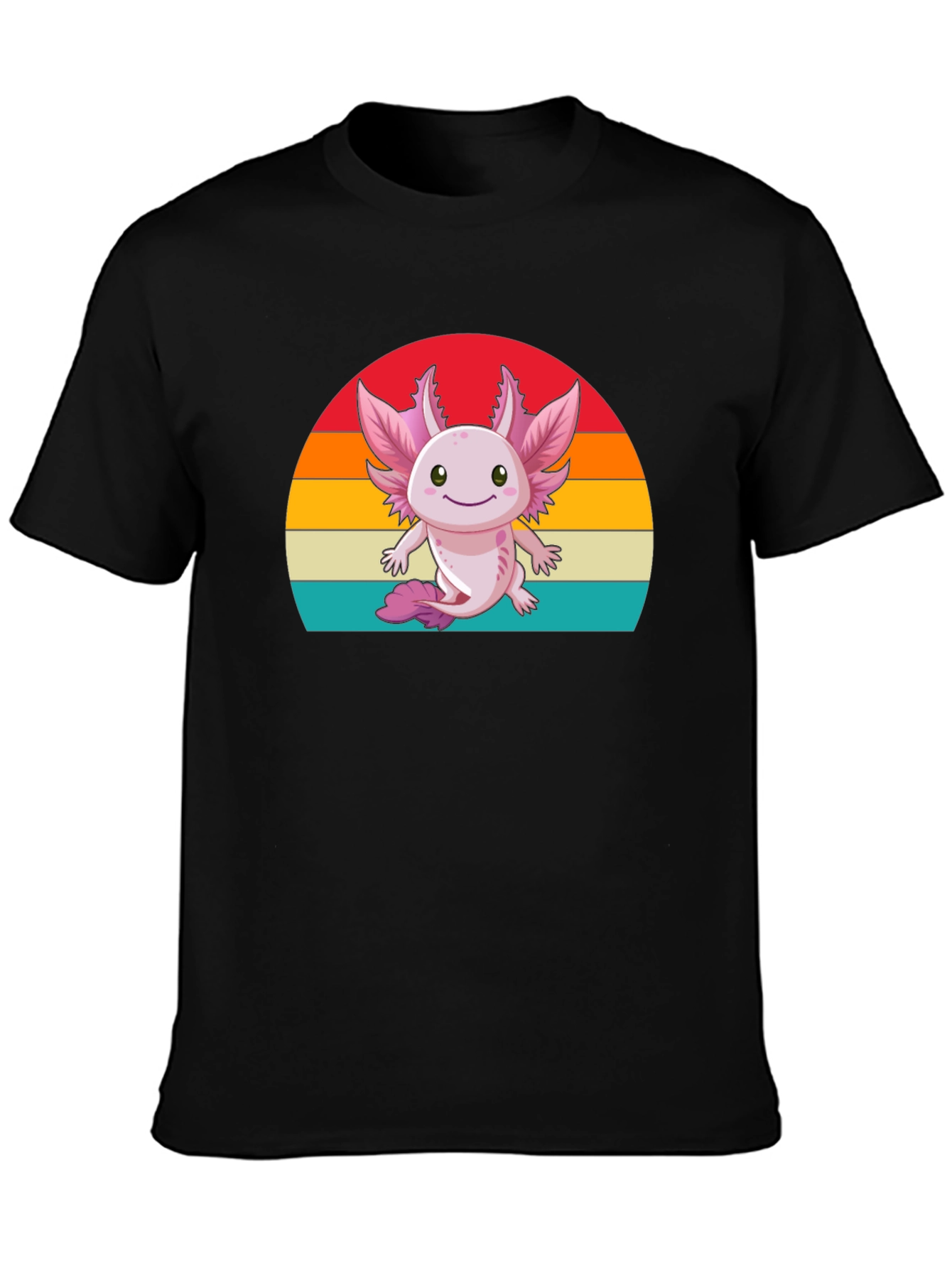 Cute Axolotl Retro Graphic T-Shirt