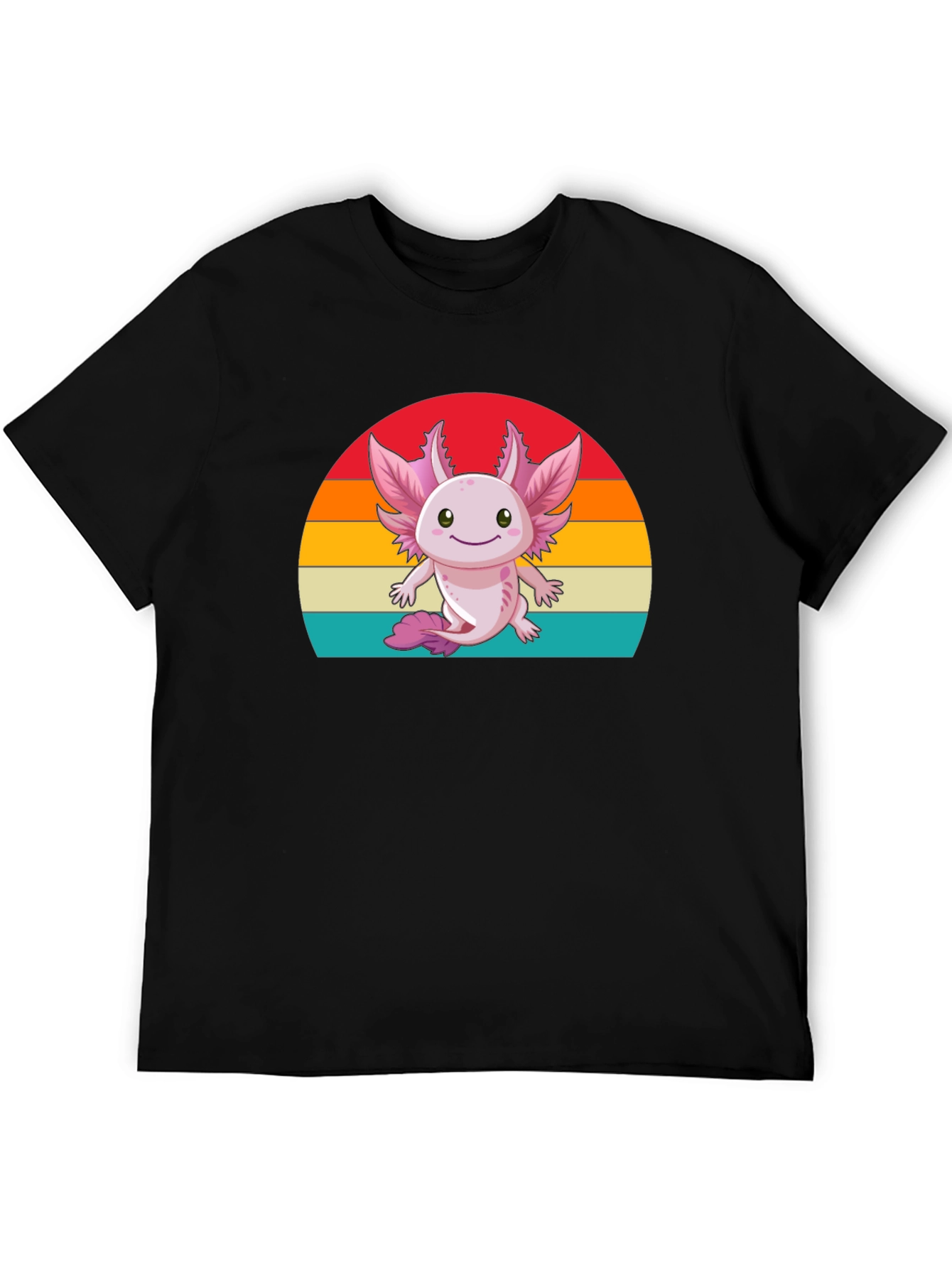Cute Axolotl Retro Graphic T-Shirt