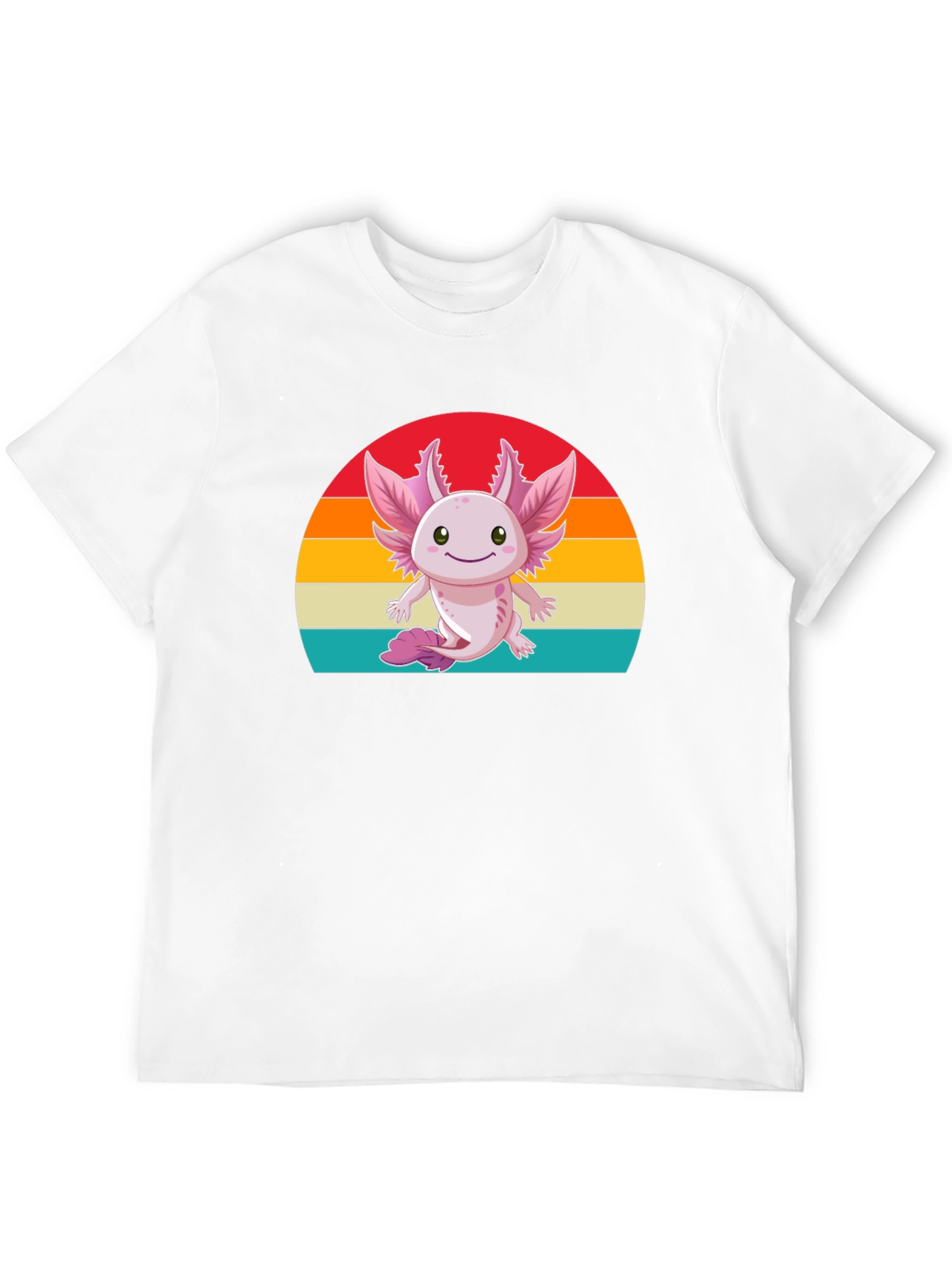 Cute Axolotl Retro Graphic T-Shirt