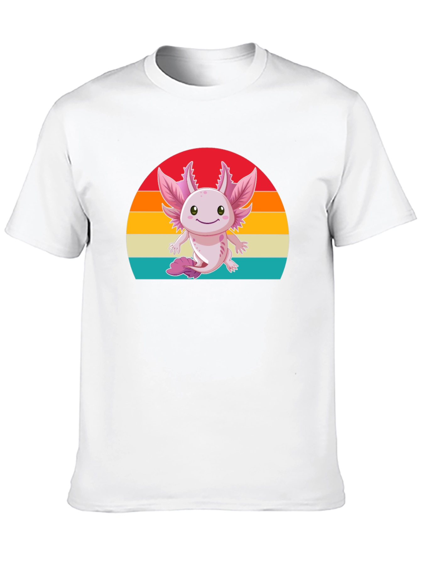 Cute Axolotl Retro Graphic T-Shirt