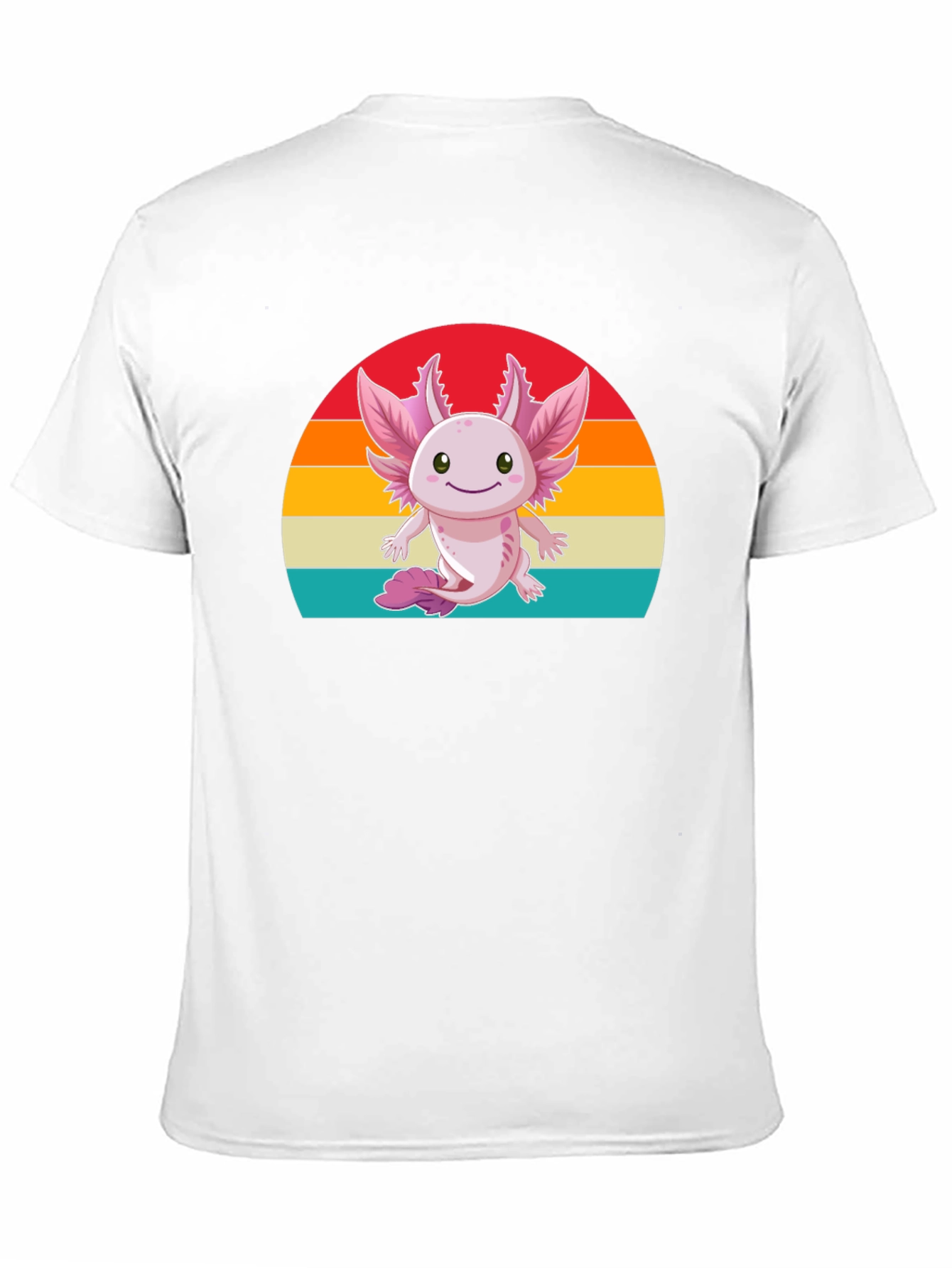 Cute Axolotl Retro Graphic T-Shirt