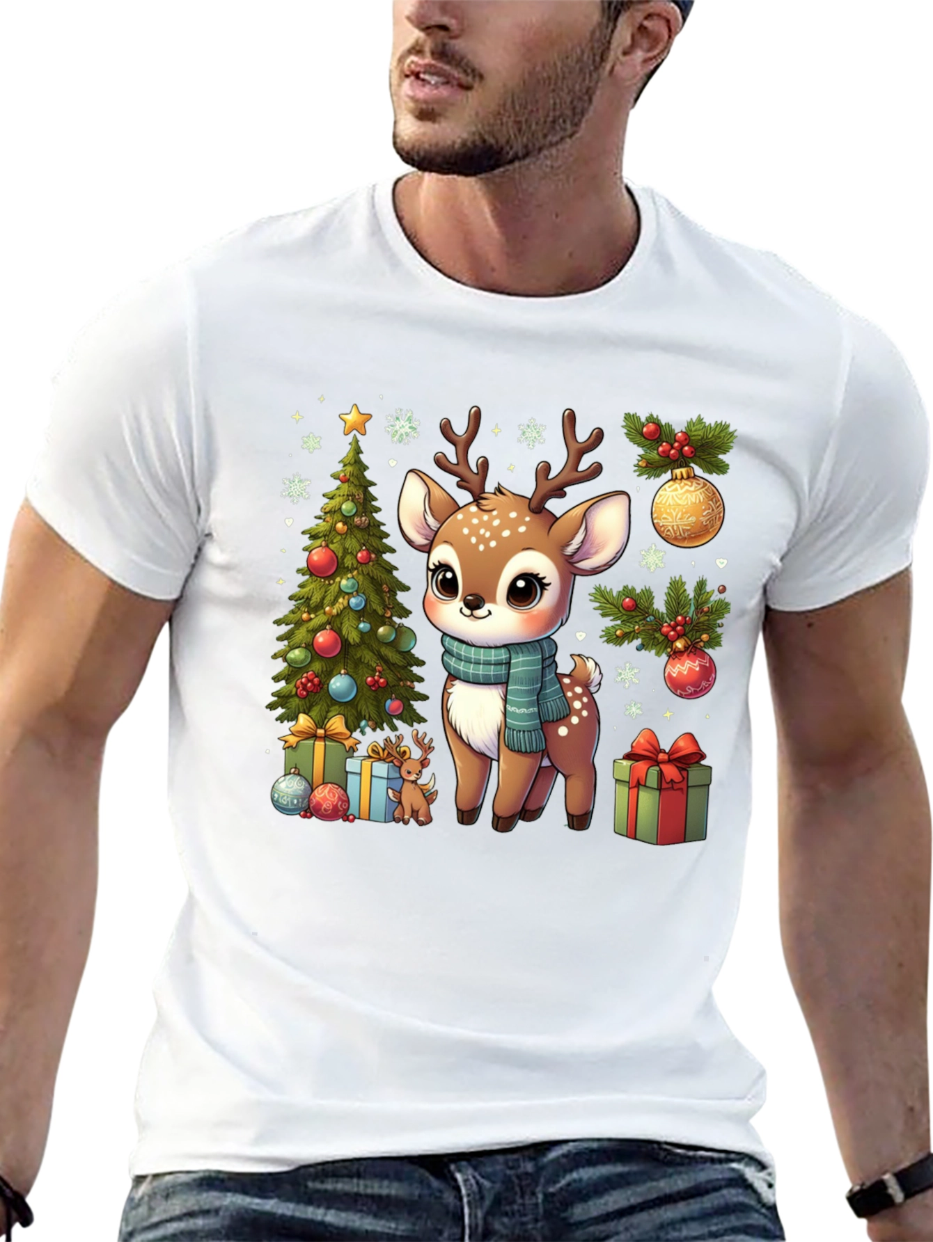 Cute Christmas Deer T-Shirt