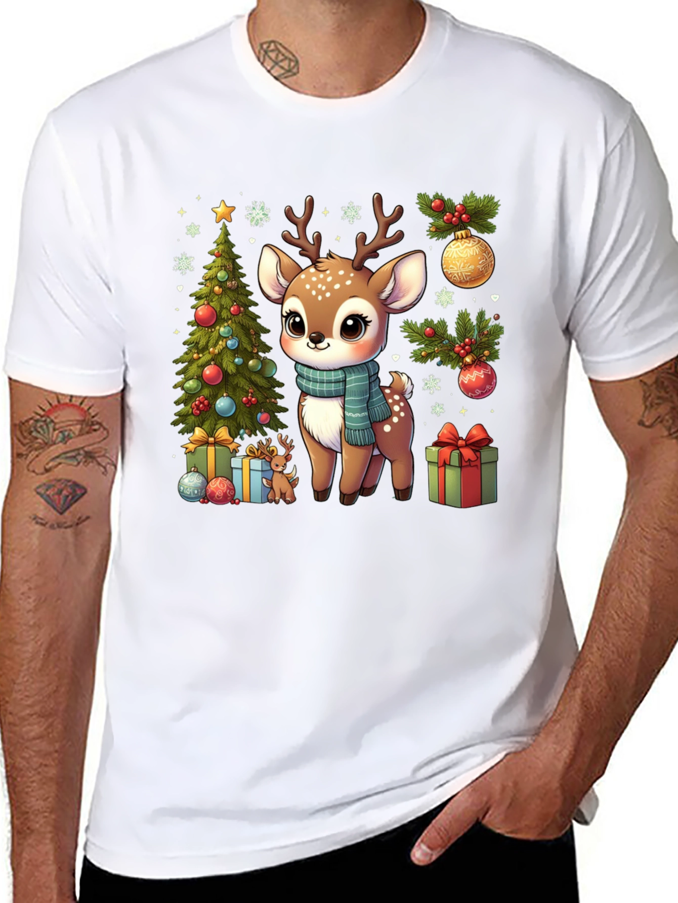 Cute Christmas Deer T-Shirt